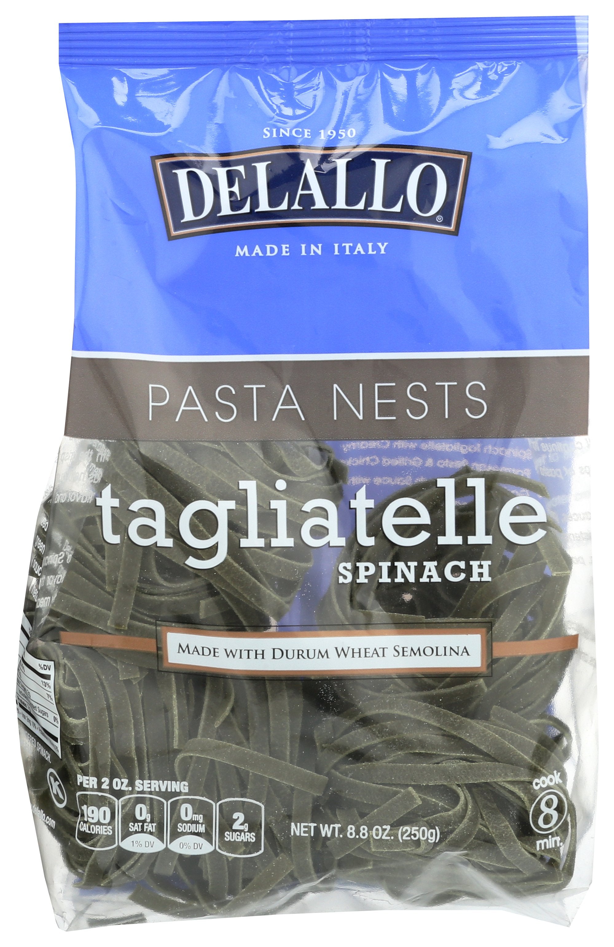 DELALLO PASTA TAGLIATELLE SPINACH - Case of 12