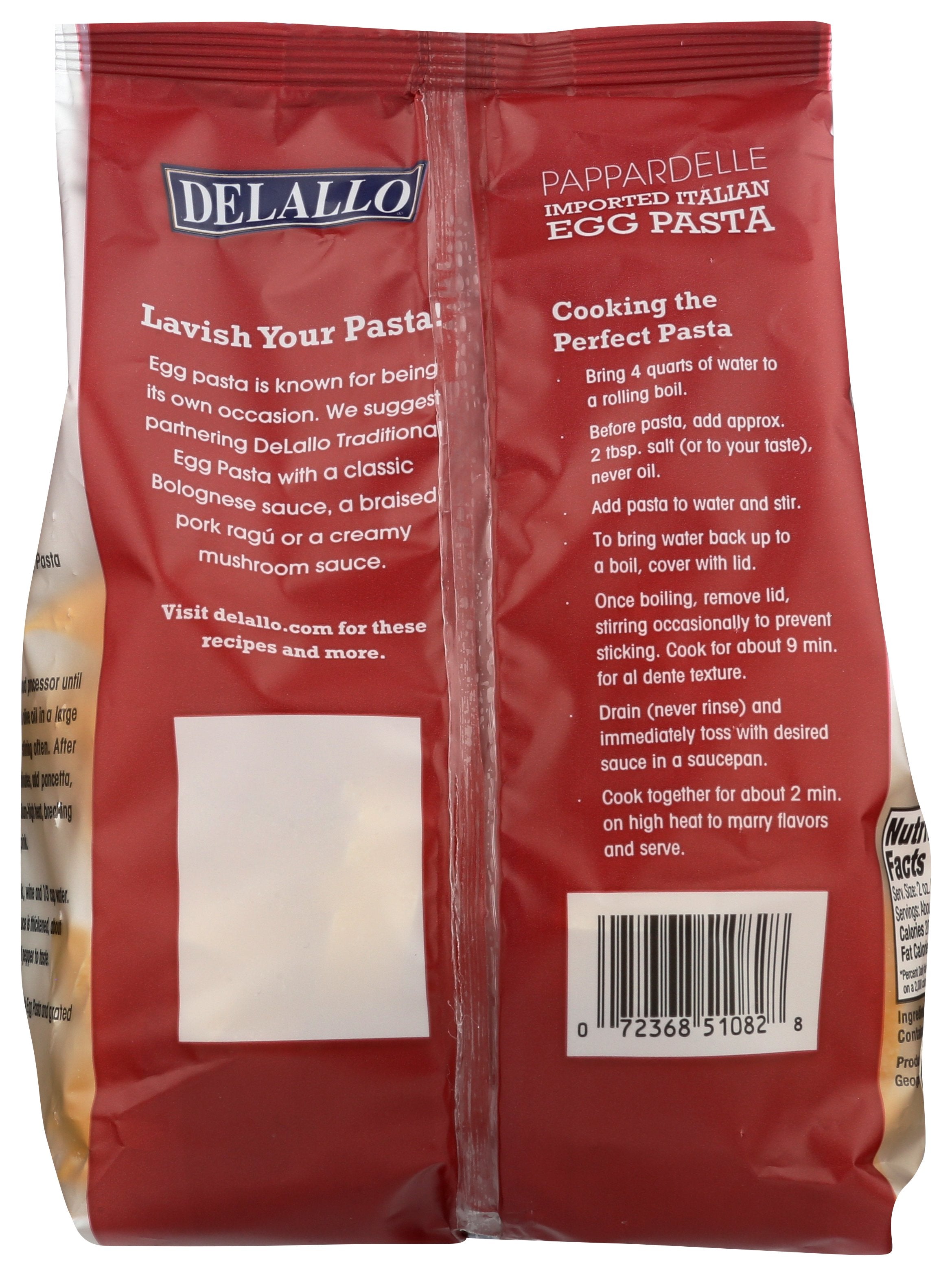 DELALLO PASTA EGG PAPPARDELLE - Case of 12