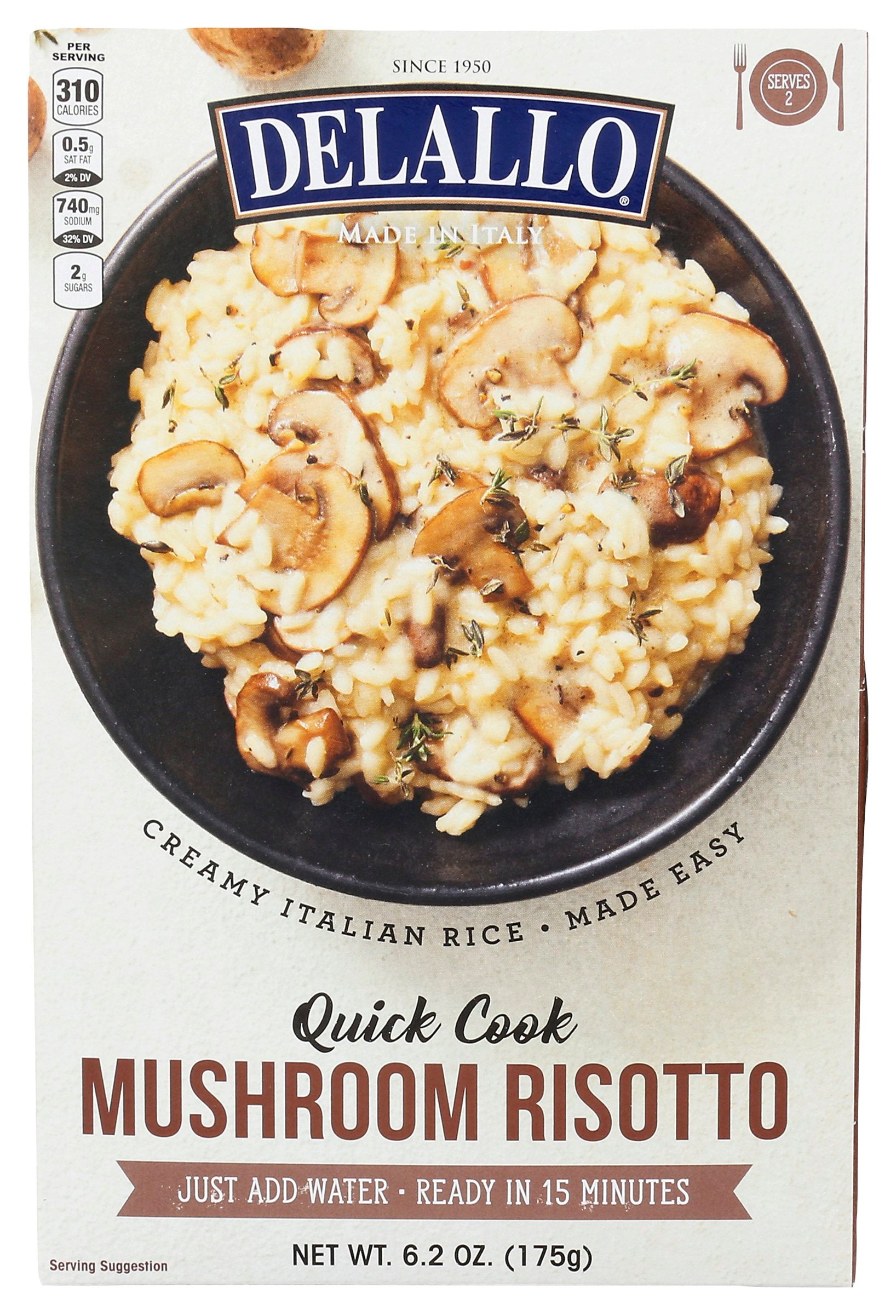 DELALLO RICE RISOTTO MUSHROOM - Case of 6