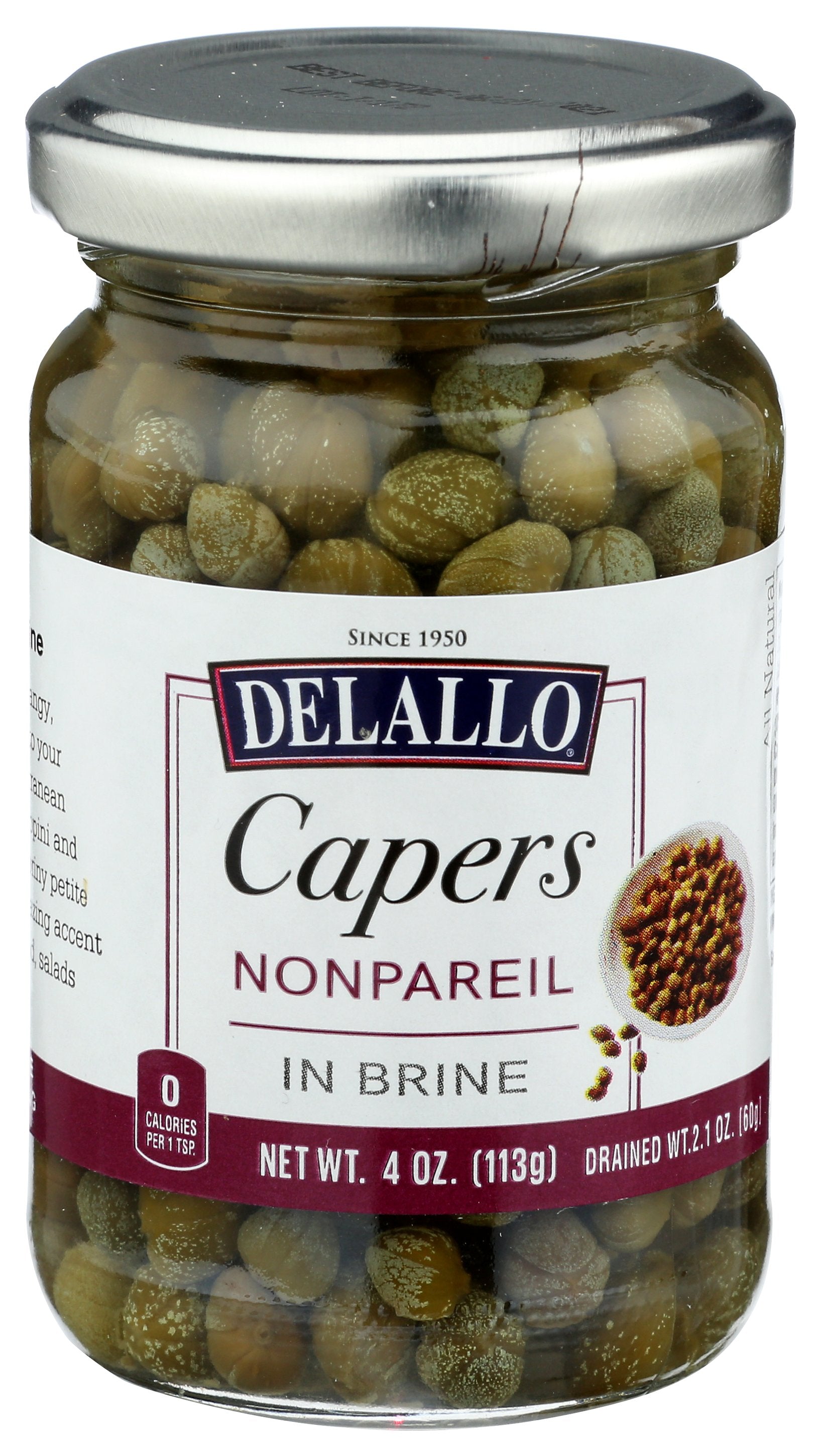 DELALLO CAPERS NONPAREIL IN BRINE - Case of 12