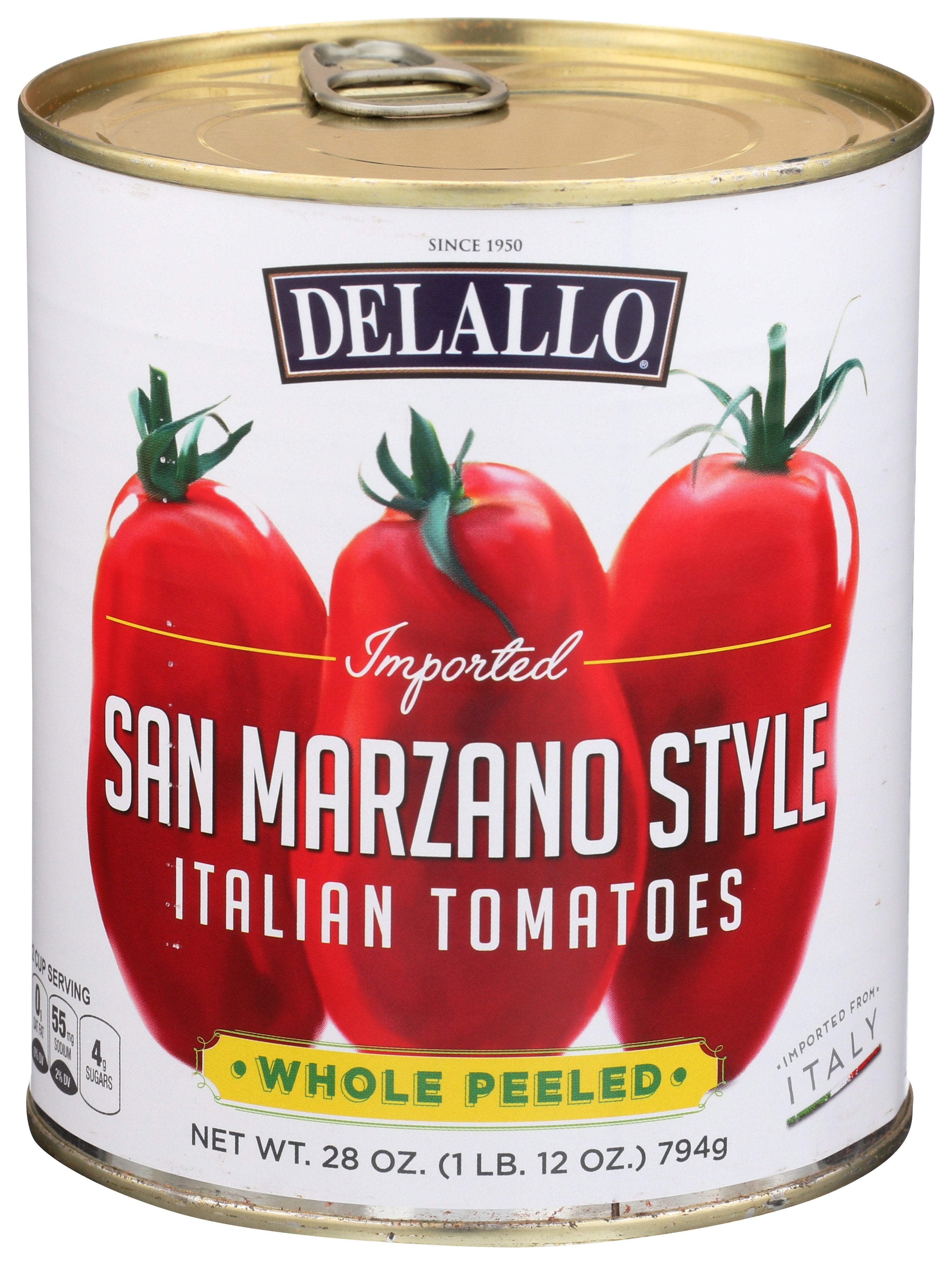 DELALLO TOMATO WHL PEELED SAN MA - Case of 12