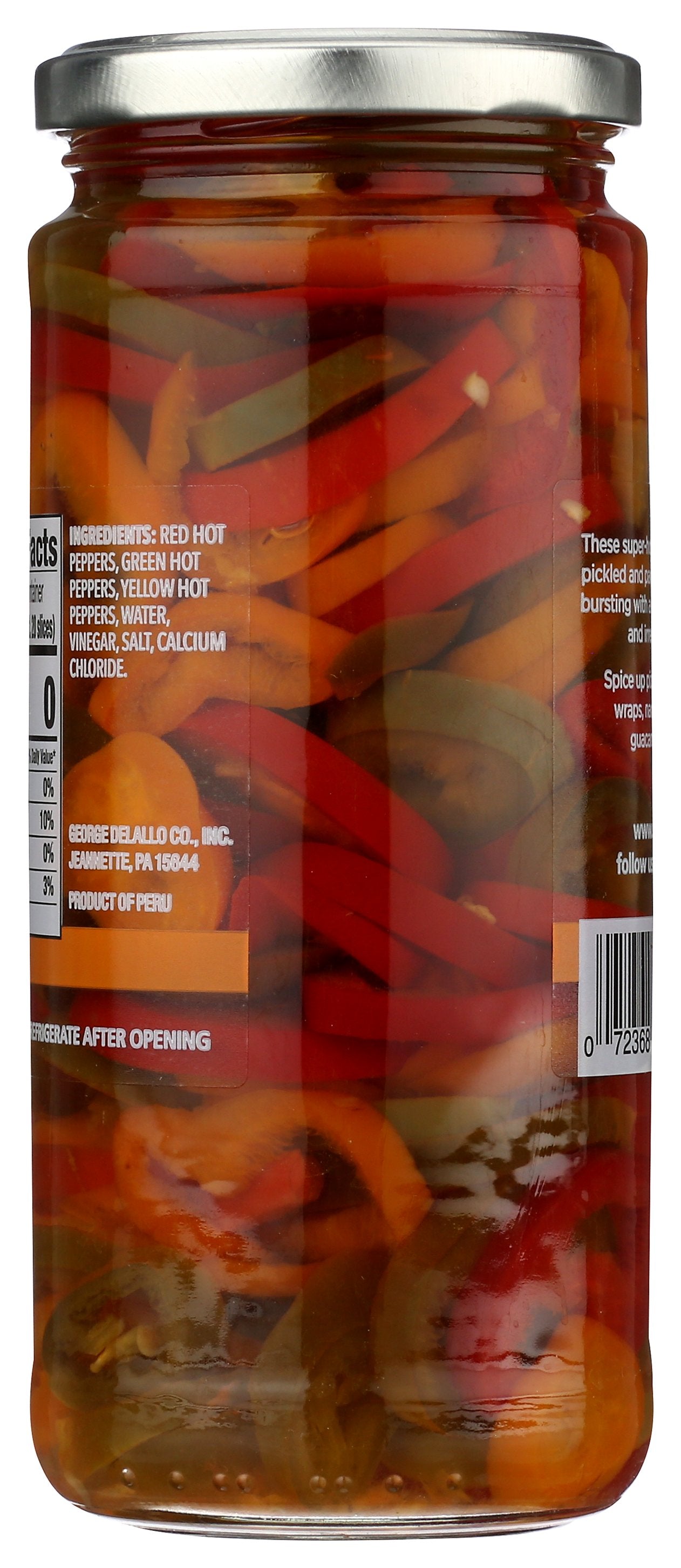 DELALLO PEPPERS HOT TRICOLOR - Case of 6