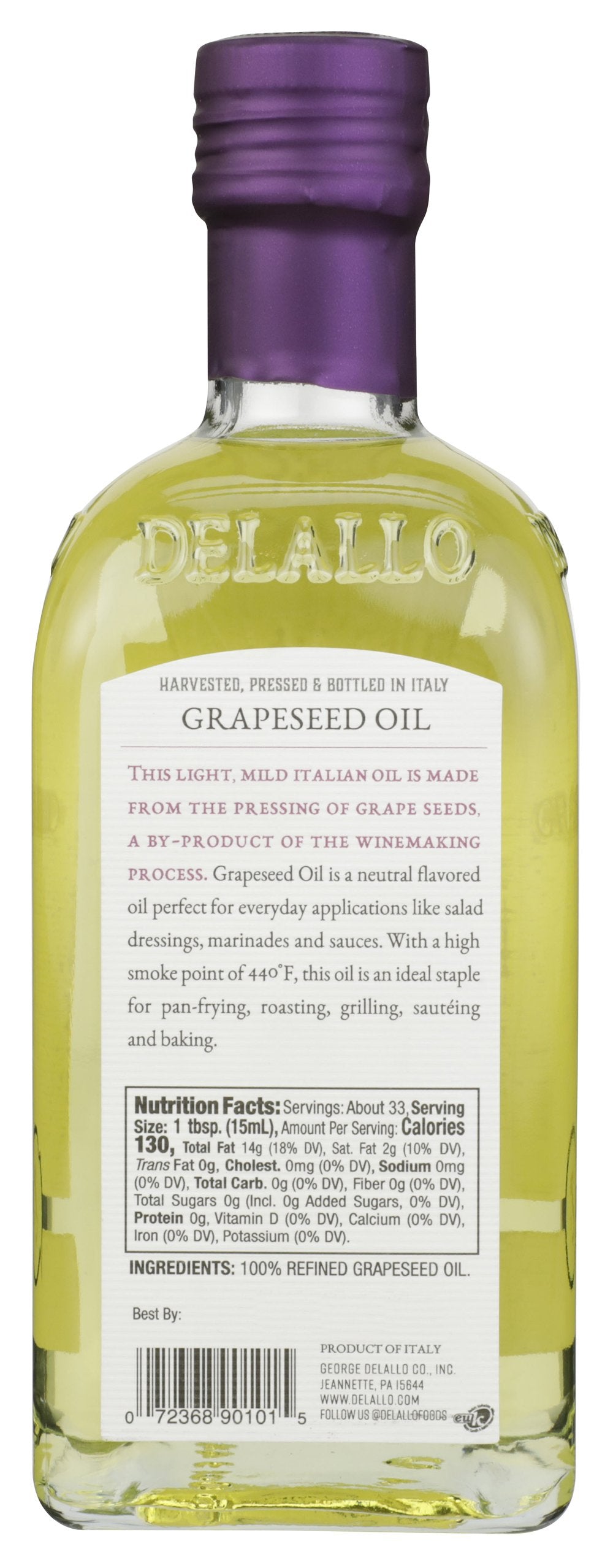 DELALLO OIL GRAPESEED - Case of 6
