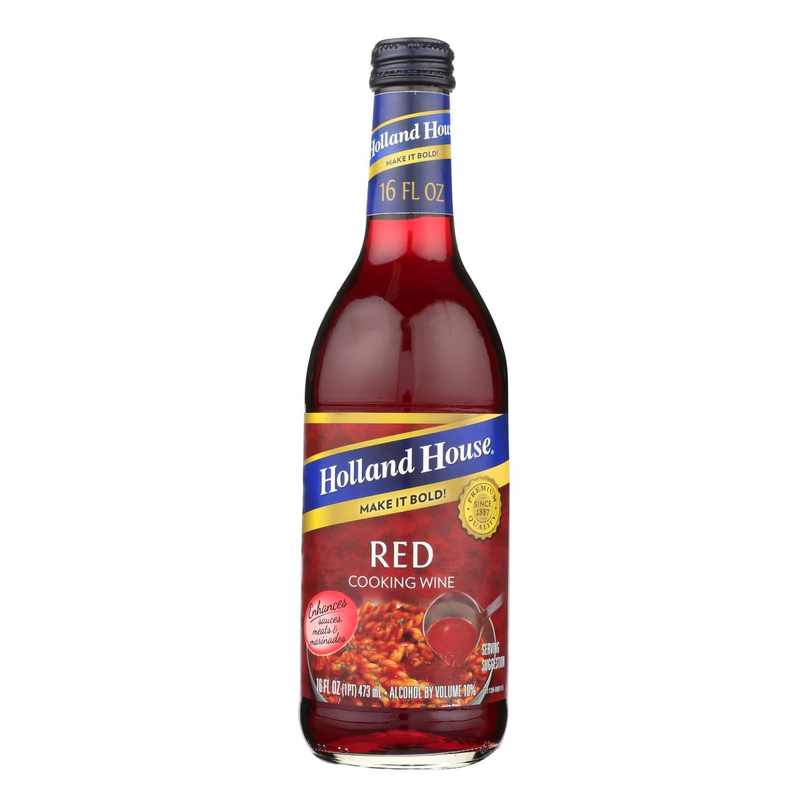 Holland House Holland House Red Cooking Wine - Red - Case Of 12 - 16 Fl Oz.