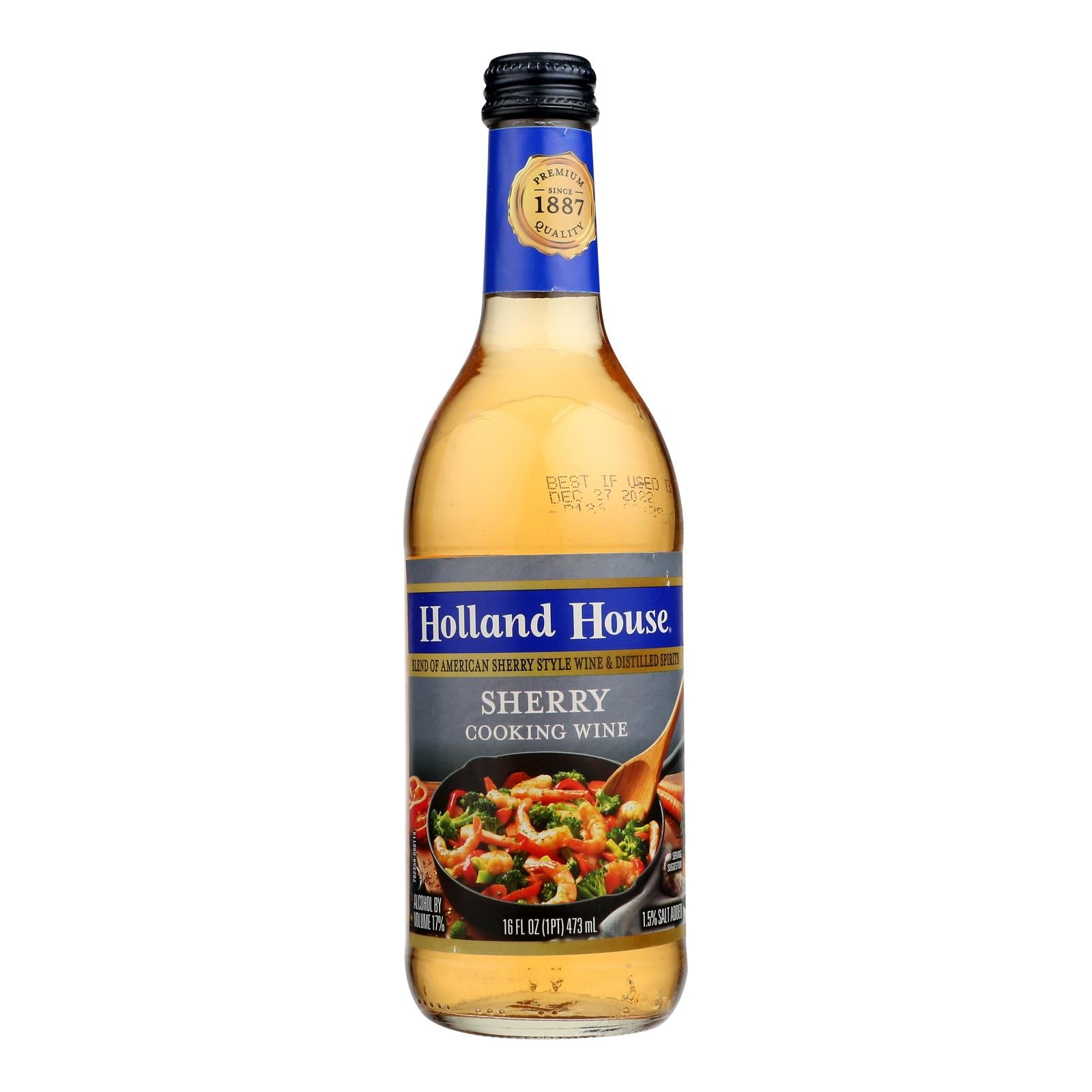 Holland House Holland House Sherry Cooking Wine - Sherry - Case Of 12 - 16 Fl Oz.