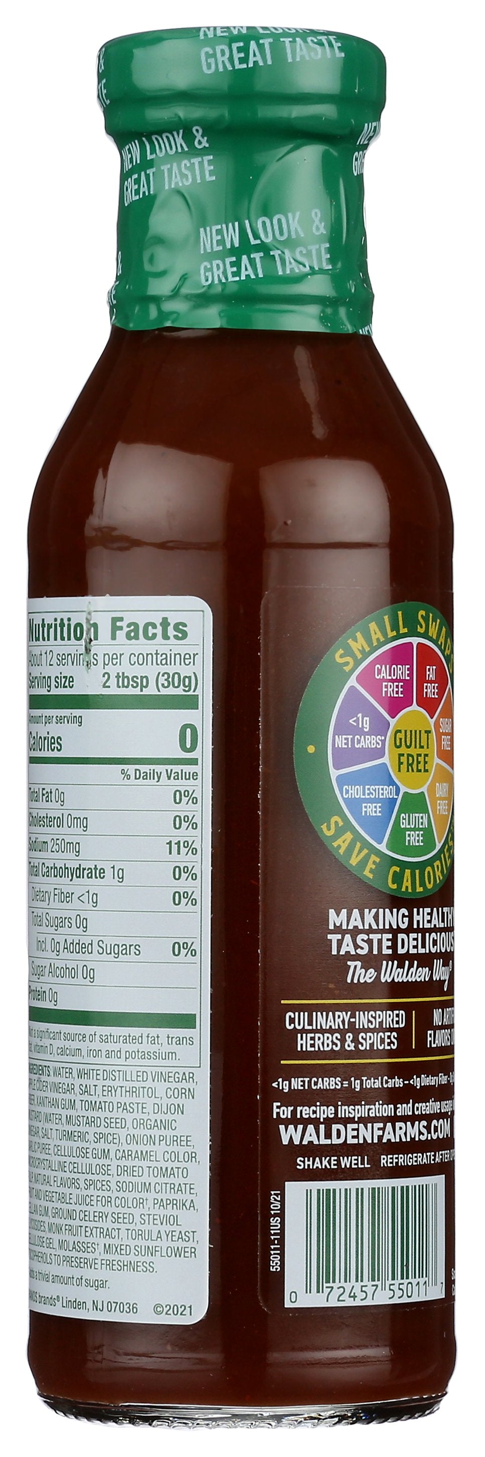 WALDEN FARMS SAUCE BBQ CF ORIGINAL - Case of 6