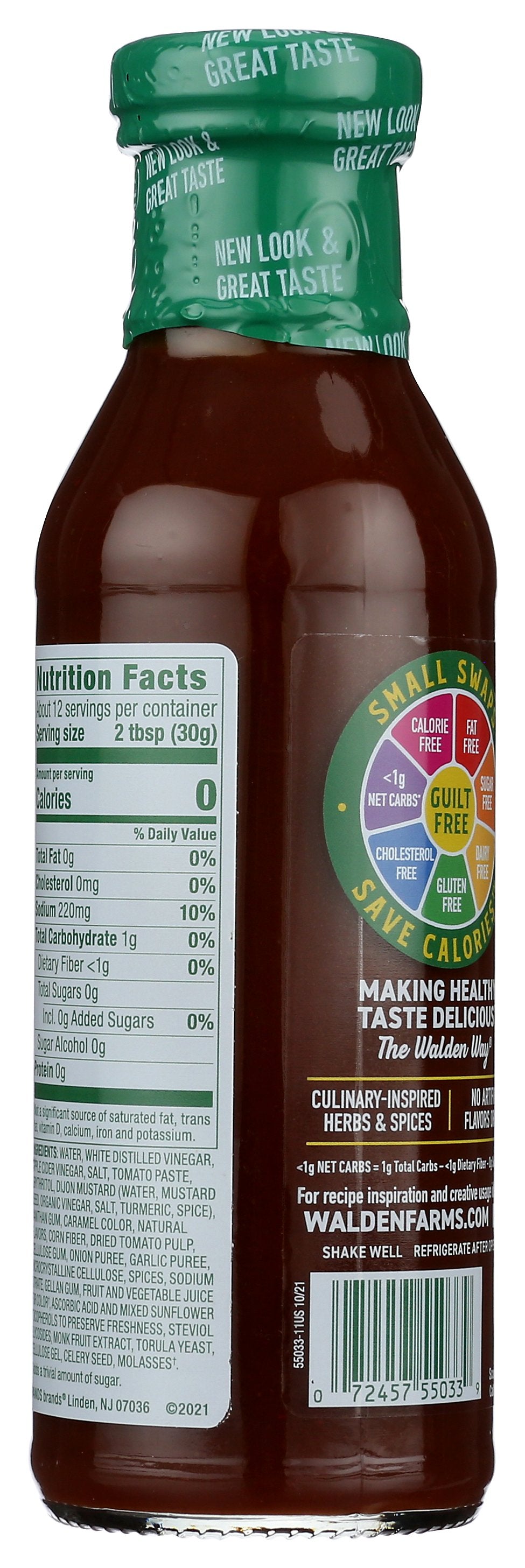 WALDEN FARMS SAUCE BBQ CF THICK SPICY - Case of 6