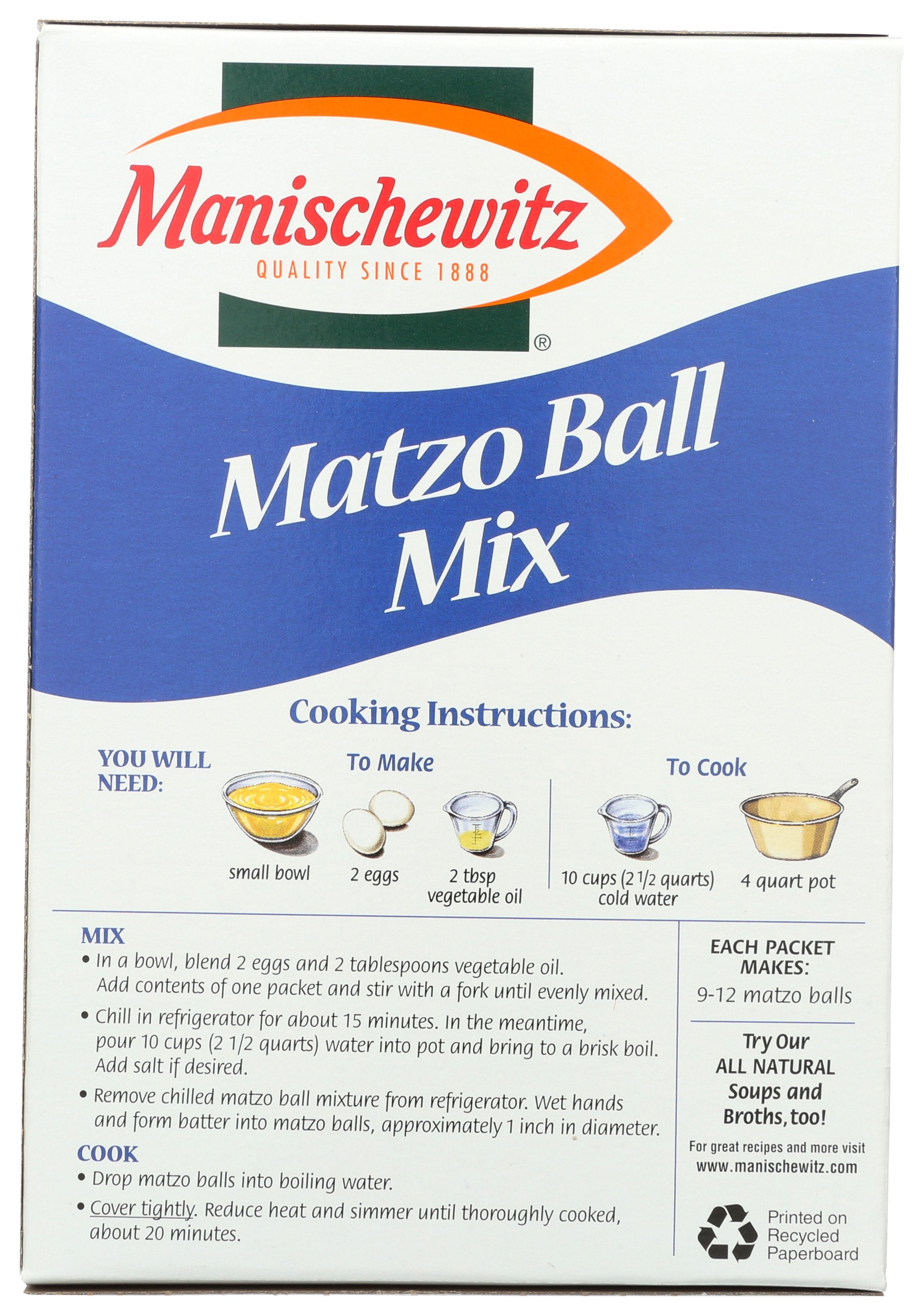 MANISCHEWITZ MIX MATZO BALL - Case of 12