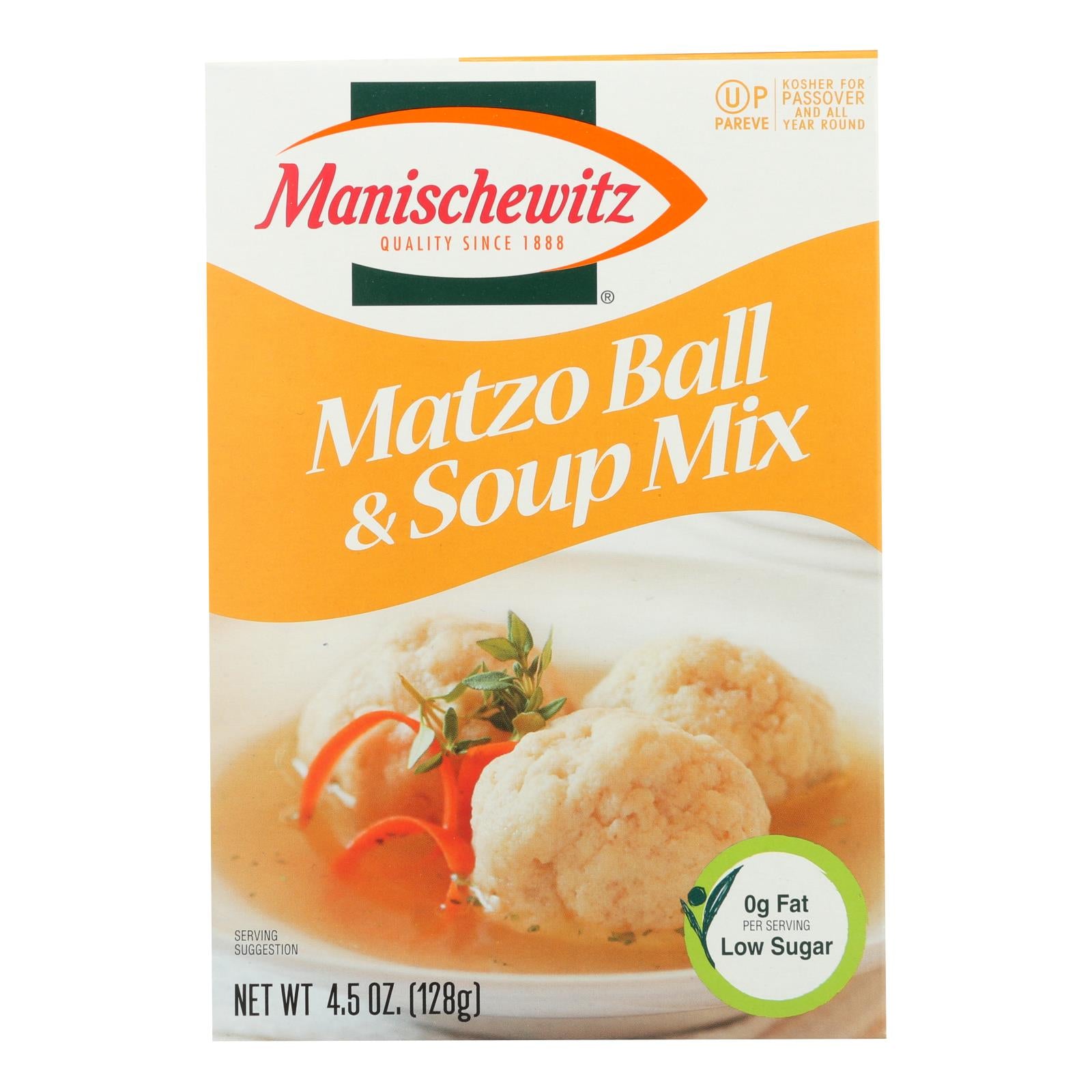 Manischewitz - Matzo Ball And Soup Mix - Case Of 24 - 4.5 Oz.
