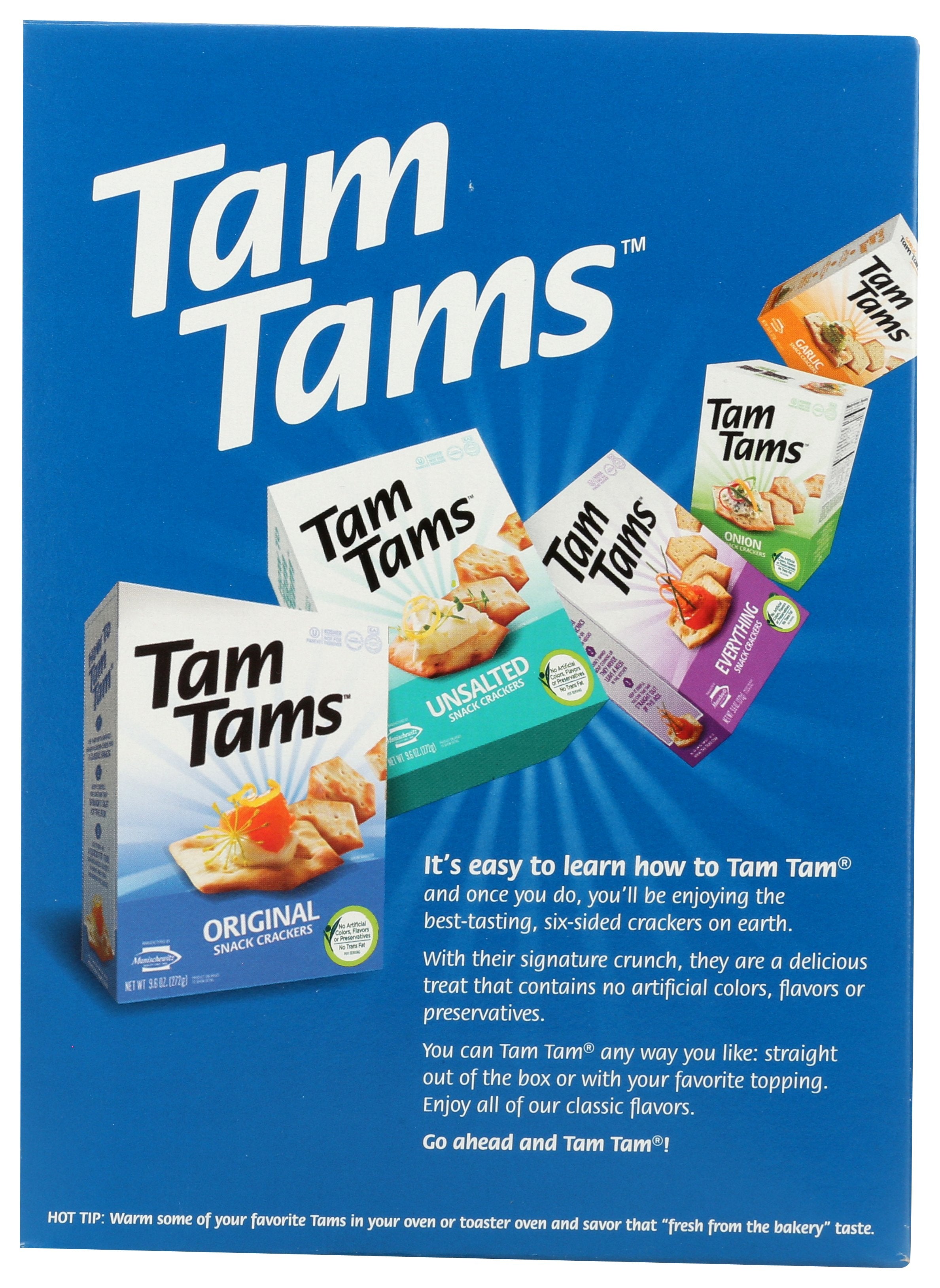 MANISCHEWITZ CRACKER SNK TAMTAM ORGNL - Case of 12