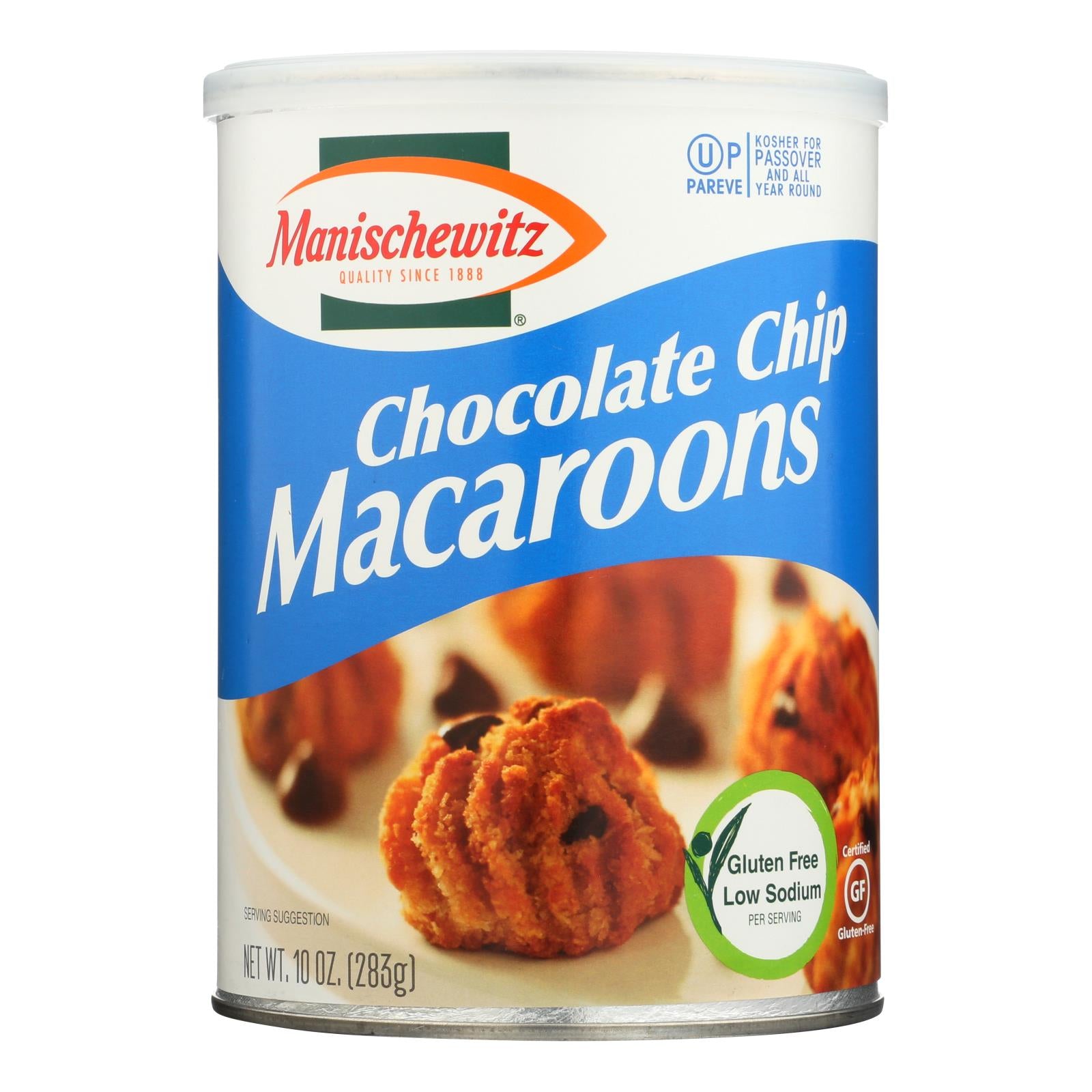 Manischewitz - Macaroon Chocolate Chips Kosher for Passover - Case of 12-10 OZ
