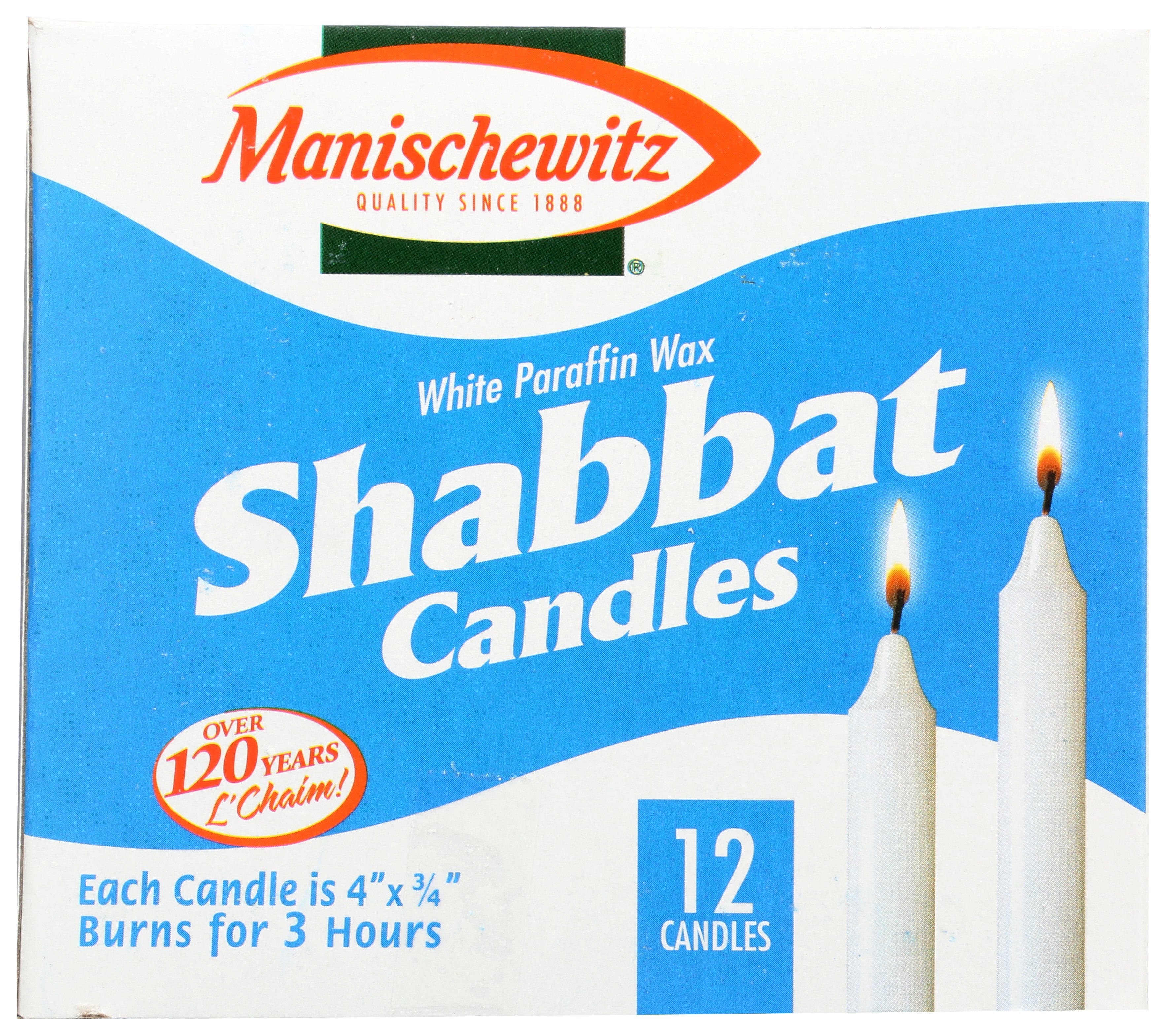 MANISCHEWITZ CANDLE SHABBAT - Case of 24