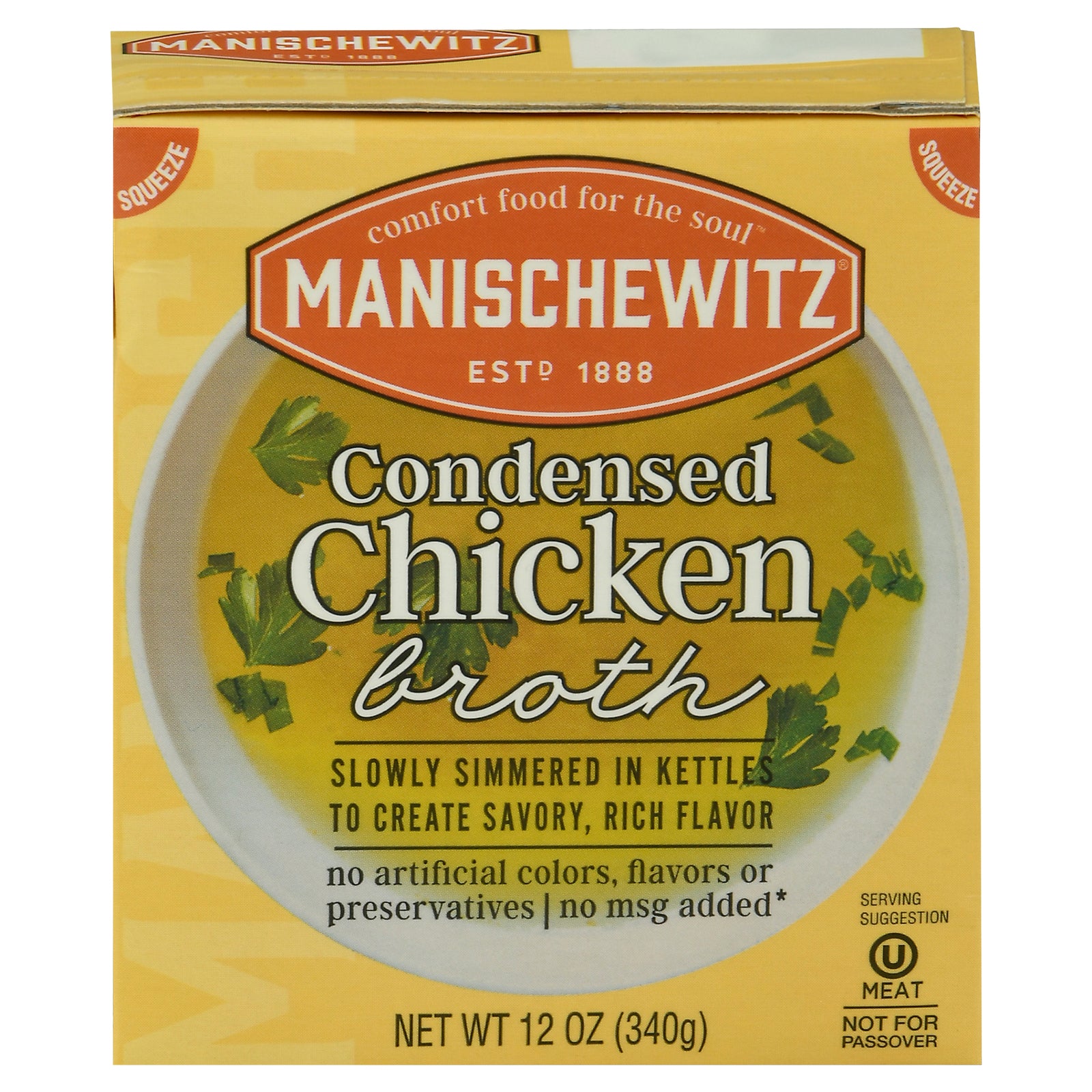 Manischewitz - Broth Chicken Condensed - Case of 12-12 FZ