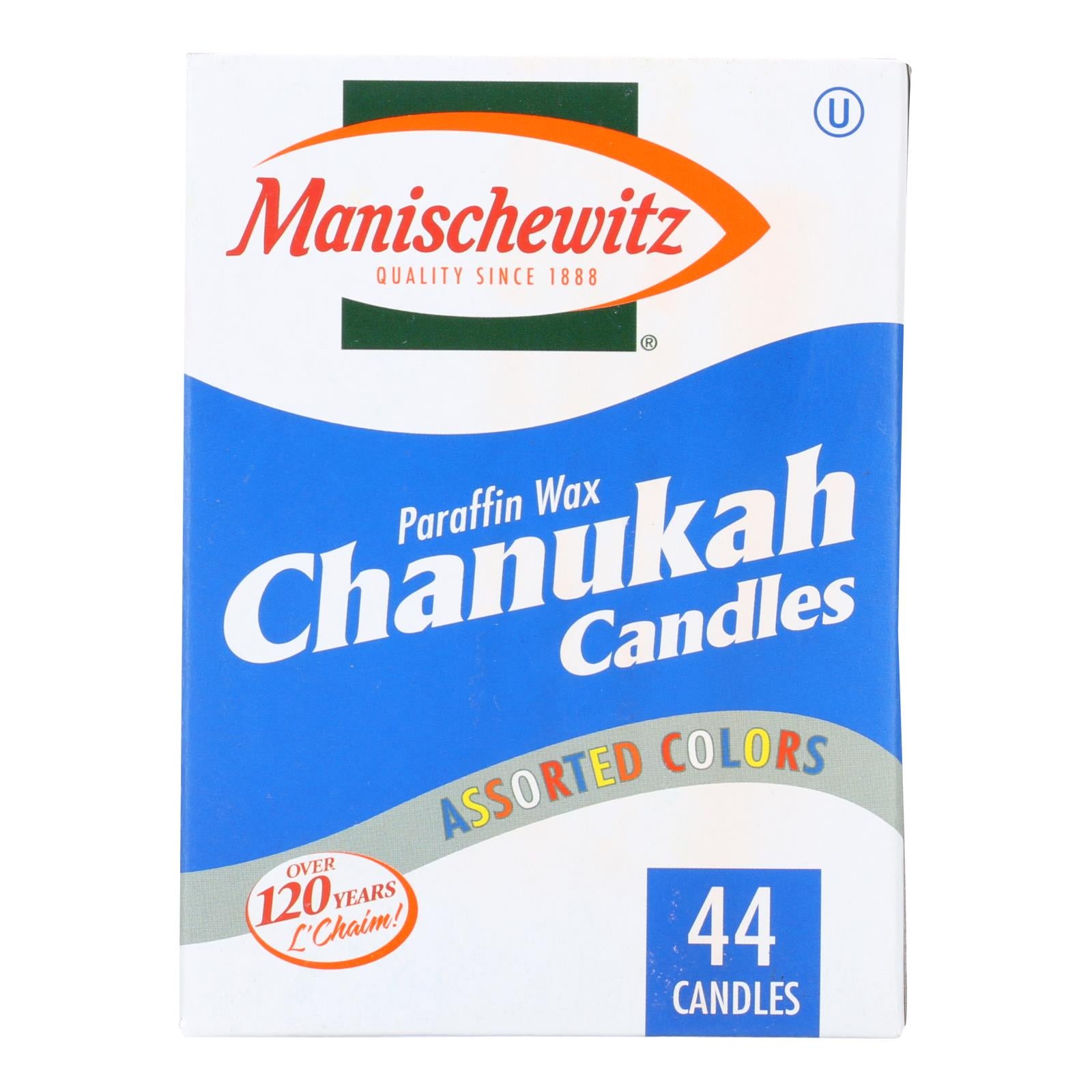 Manischewitz - Chanukah Candles - Case of 10 - 44 Count