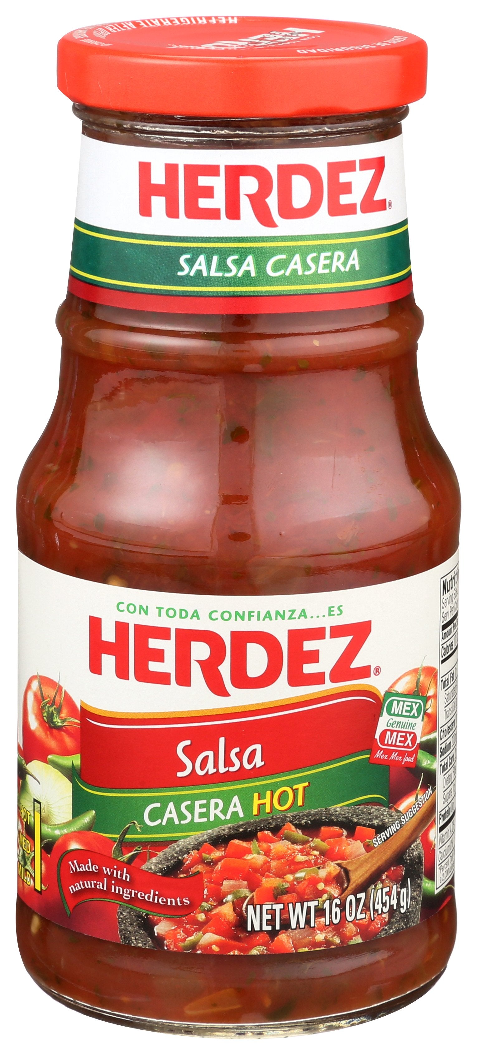 HERDEZ SALSA CASERA HOT - Case of 6