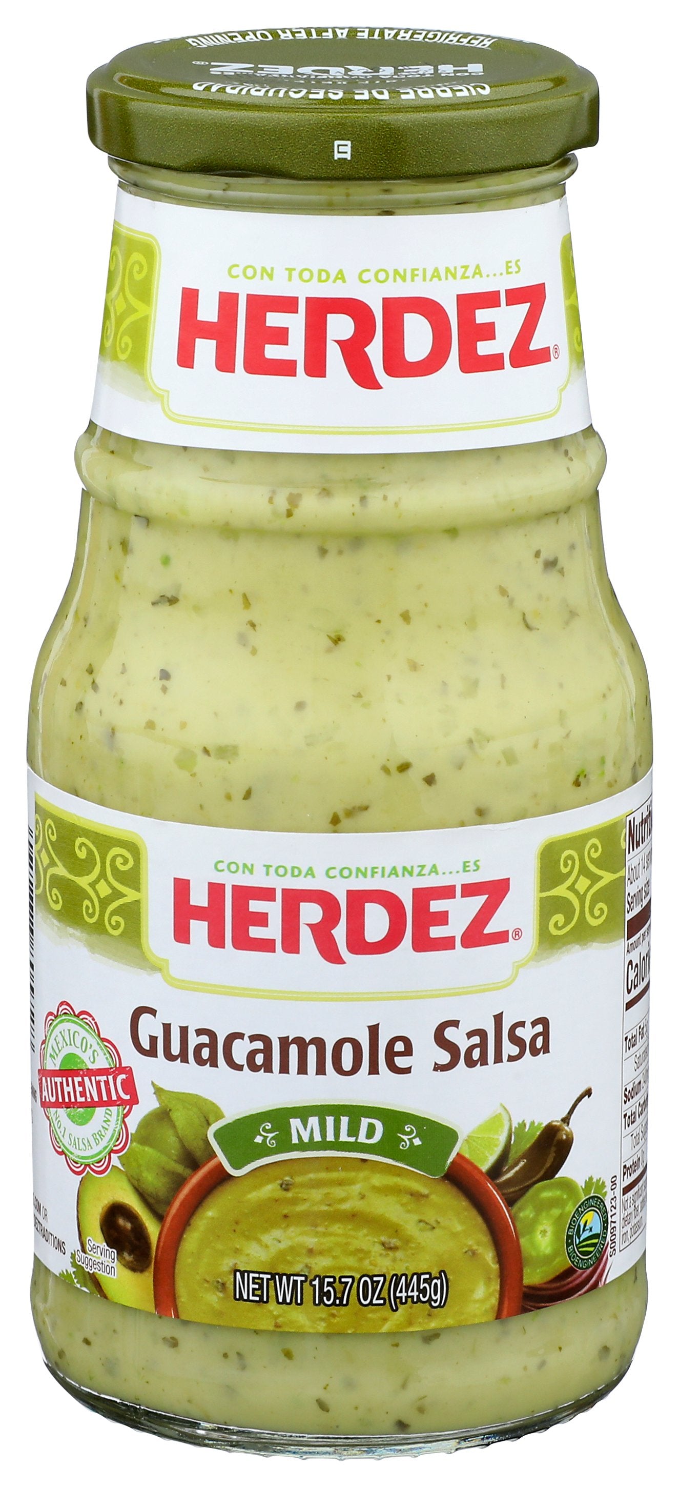 HERDEZ SALSA GUACAMOLE MILD - Case of 12