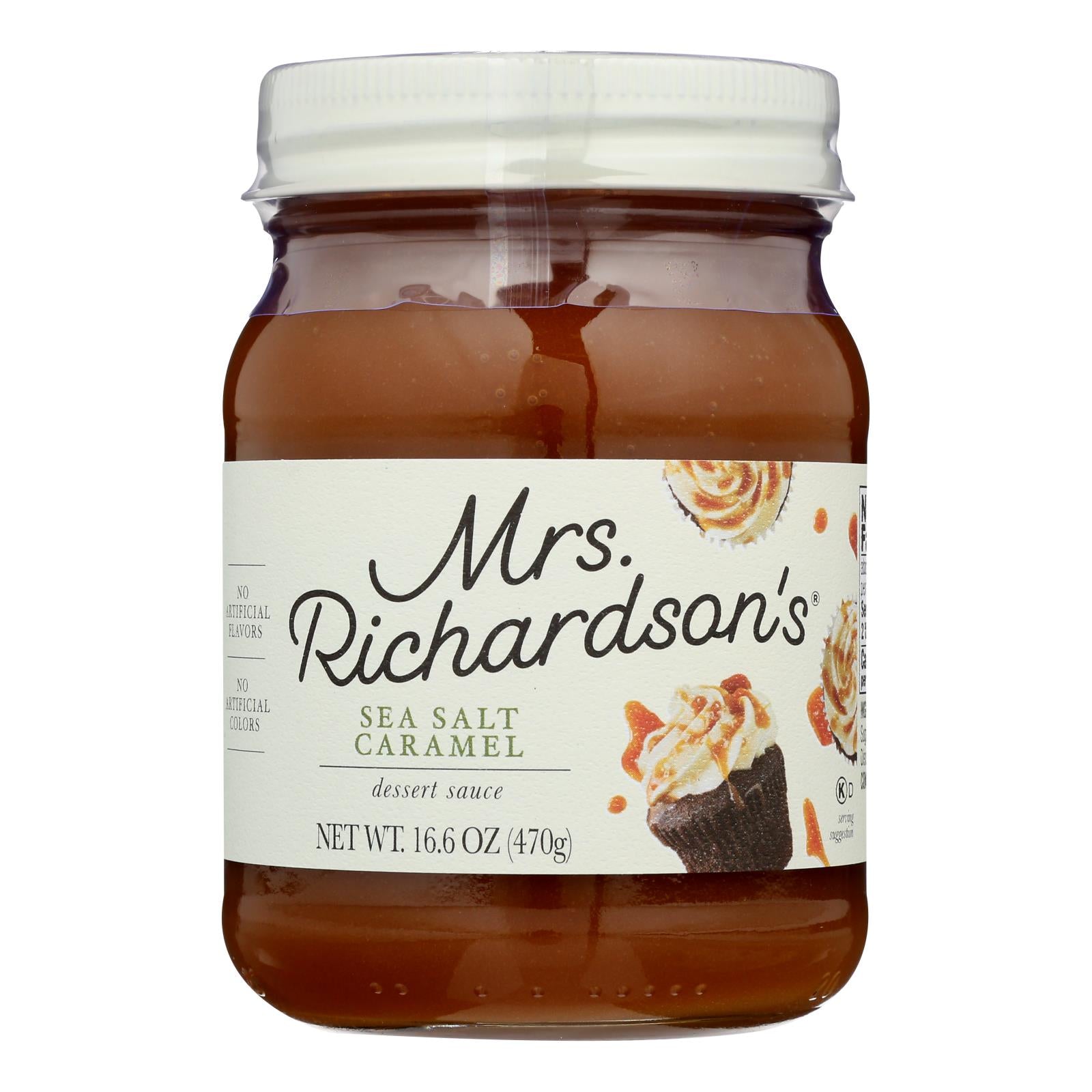 Mrs. Richardson's - Topping Sea Salt Caramel - Case of 6 - 16 OZ