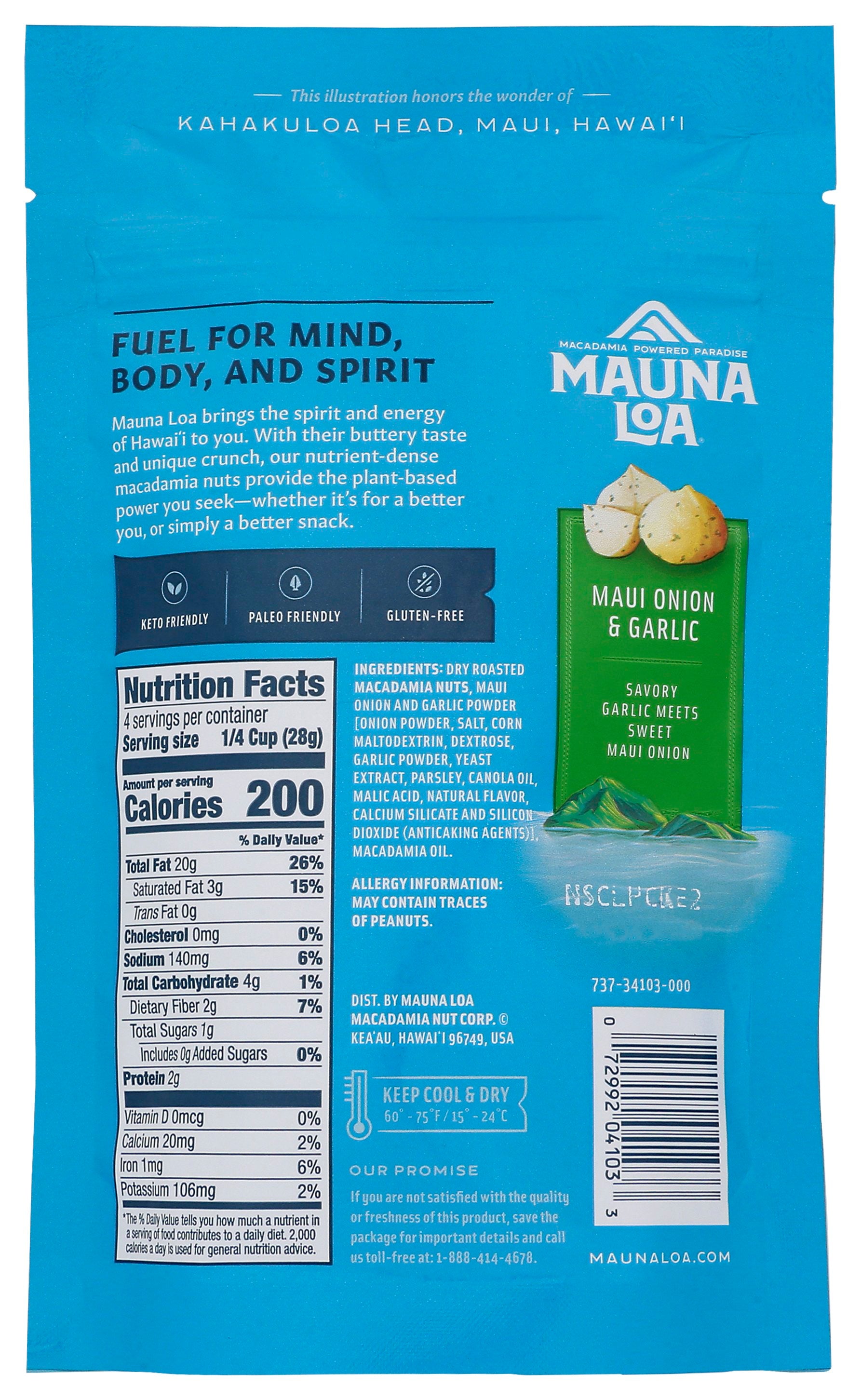 MAUNA LOA MACADAMIA ONION GARLIC - Case of 6