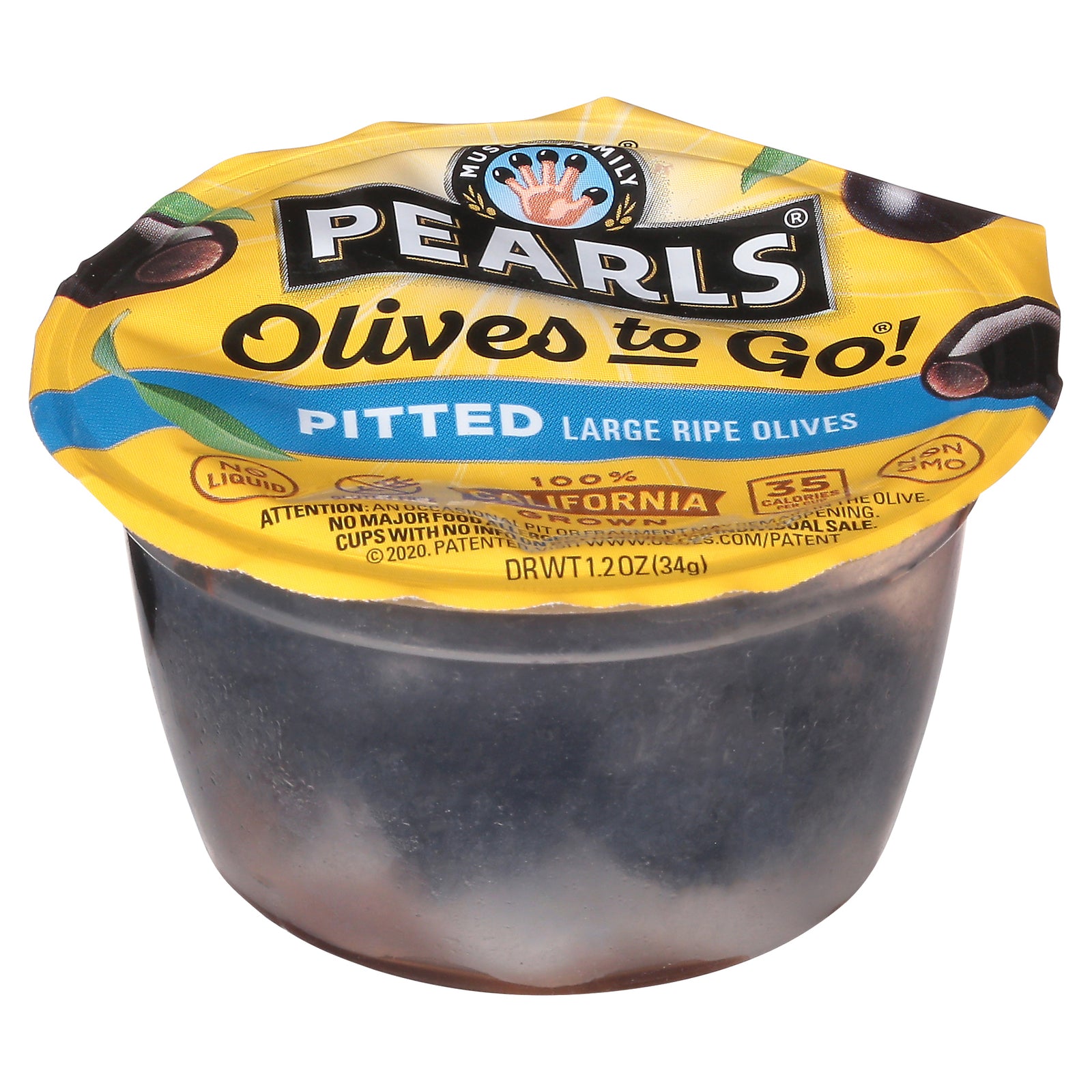 Pearls - Olives Black Ripe Pitted - Case of 12-1.2 OZ