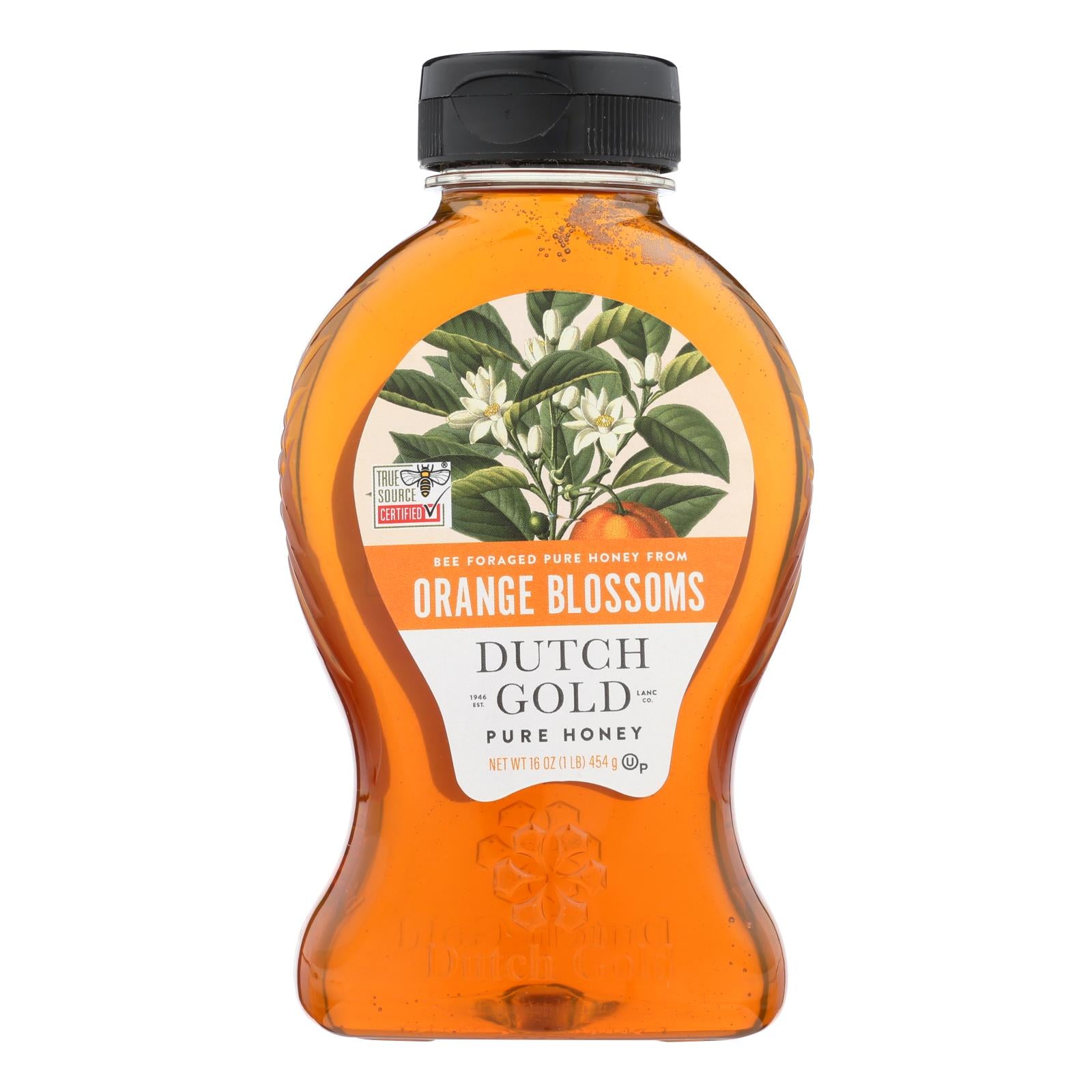 Dutch Gold Honey Orange Blossom Honey - Case of 6 - 16 oz.
