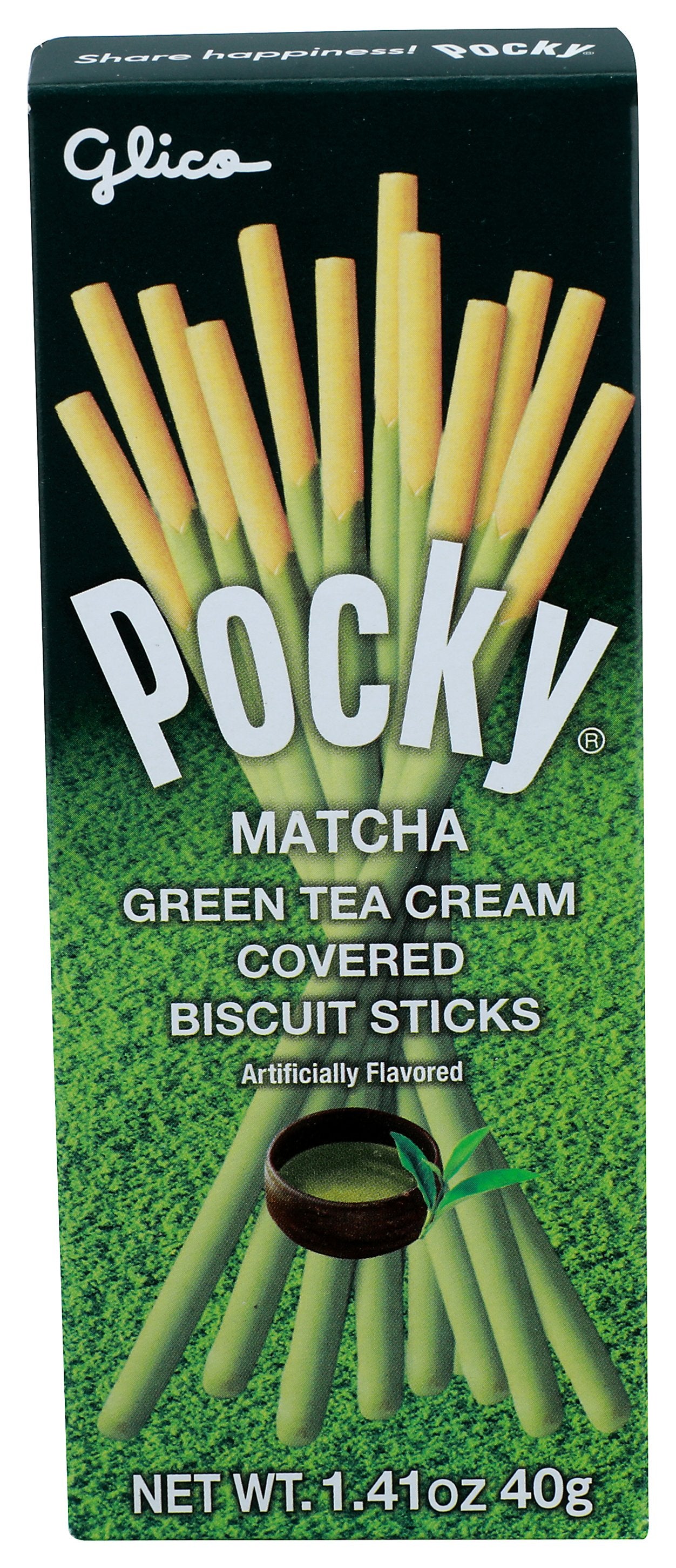 GLICO SNACK POCKY MATCHA GRN TE - Case of 20