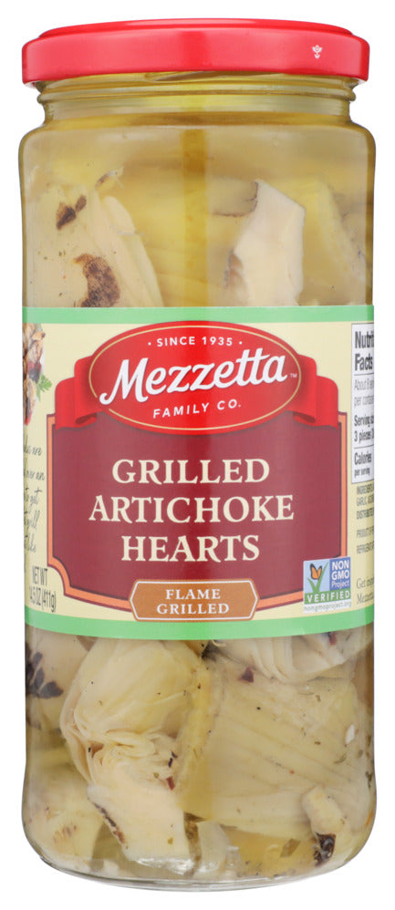 Mezzetta Grilled Artichoke Hearts - Case of 6 - 14.5 oz