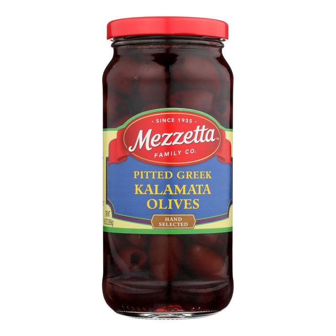 Mezzetta Pitted Greek Kalamata Olives - Case Of 6 - 9.5 Oz.