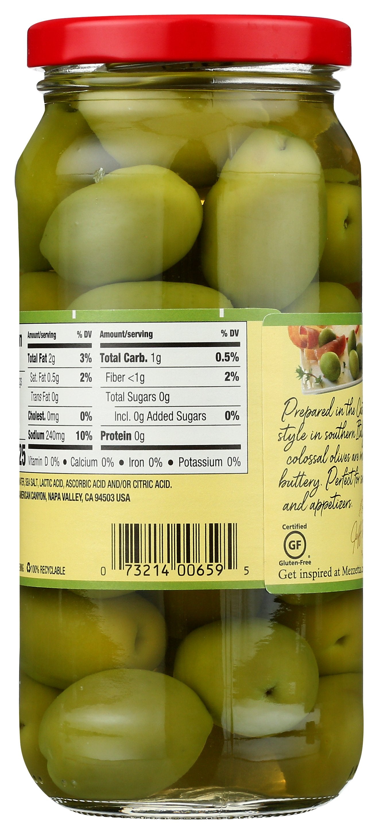 MEZZETTA OLIVES WHL CASTELVETRANO - Case of 6