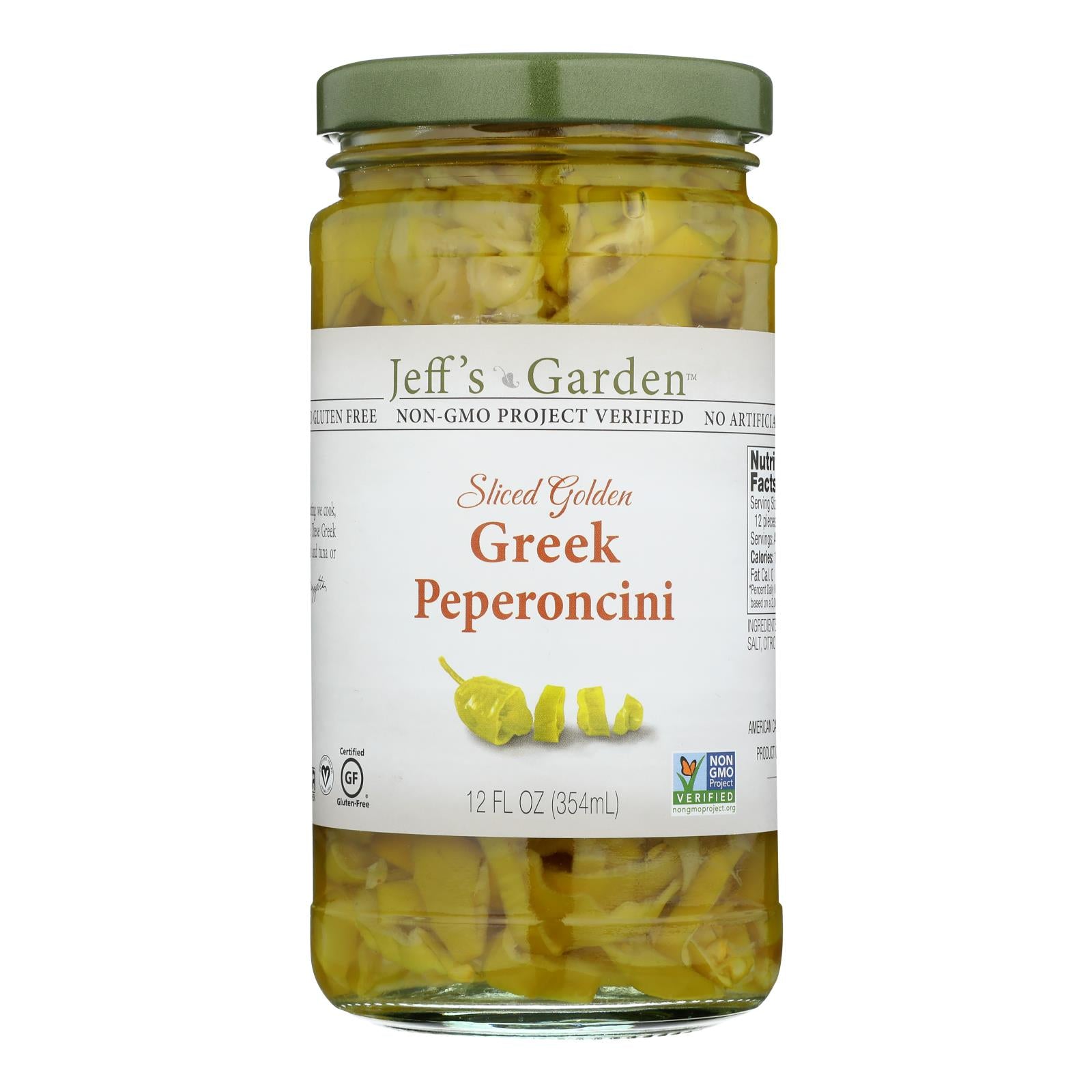 Jeff's Natural Jeff's Natural Greek Pepperoncini - Greek Pepperoncini - Case Of 6 - 12 Oz.