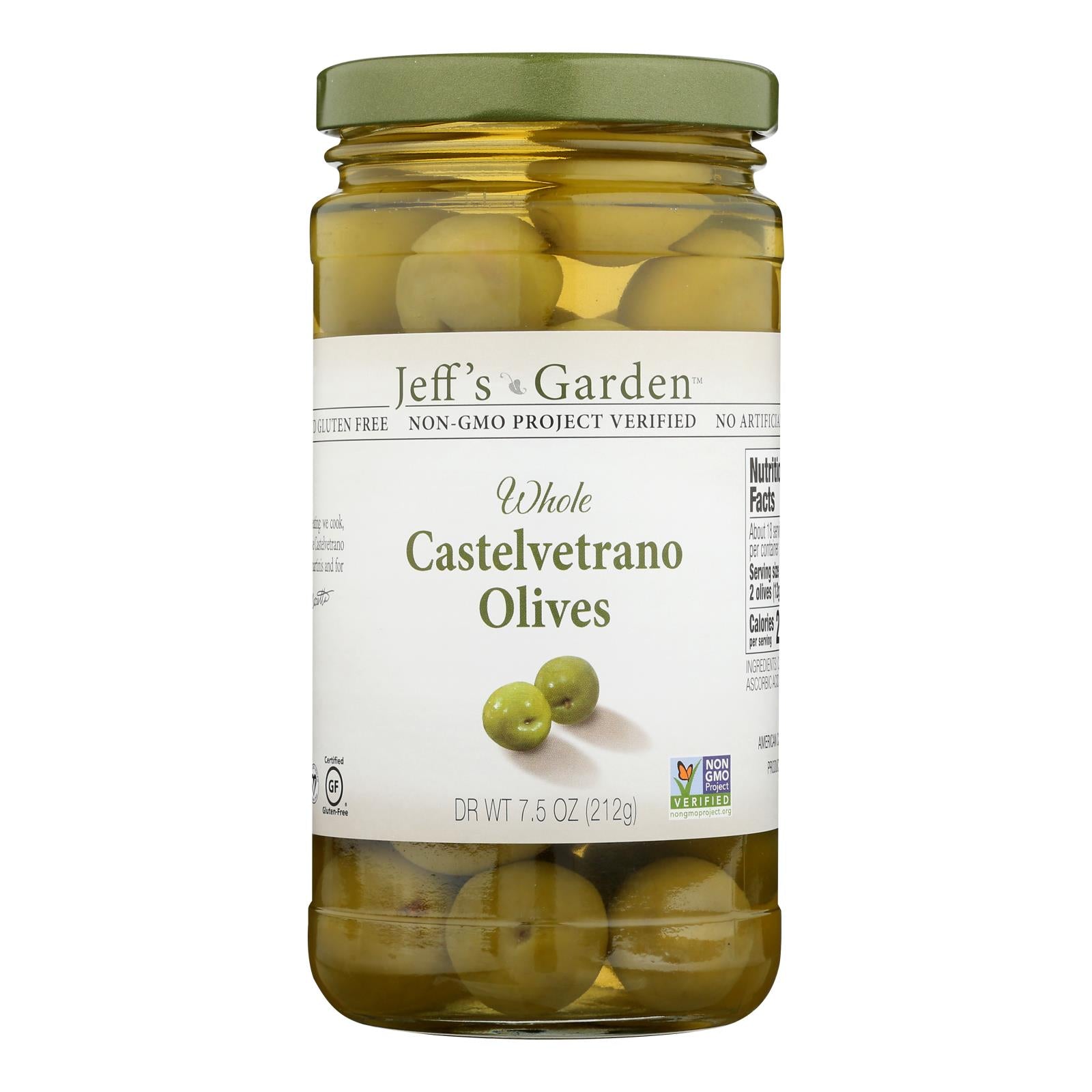 Jeff's Natural Jeff's Natural Castelvetrano Olives - Castelvetrano - Case Of 6 - 7.5 Oz.