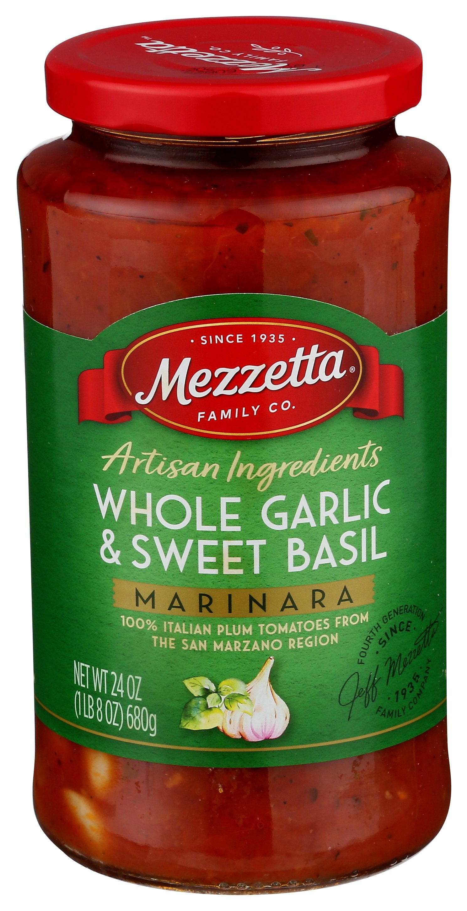 MEZZETTA SAUCE PASTA GLC BASIL - Case of 6