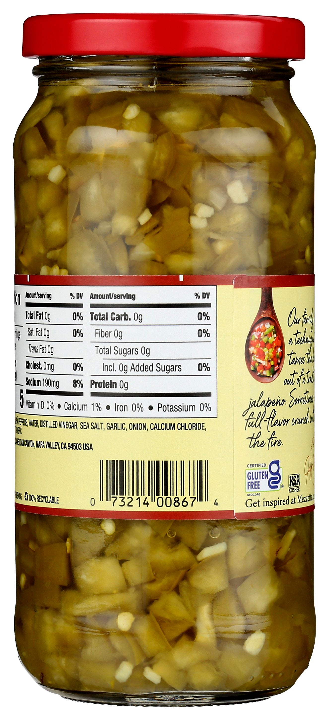 MEZZETTA PEPPERS JALAPENO DICED MD - Case of 6