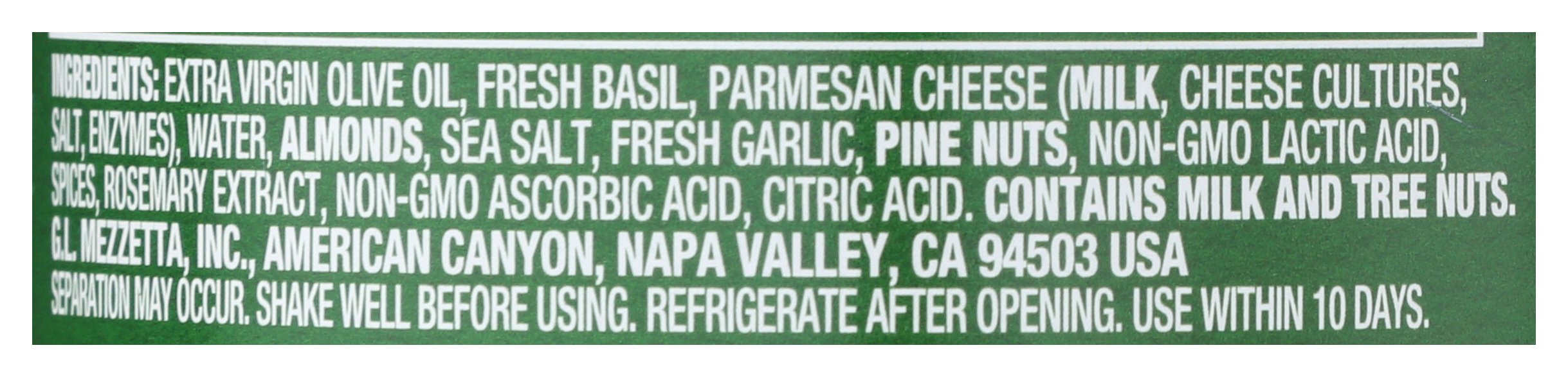 MEZZETTA SAUCE PESTO BASIL ITAL HMSTYL - Case of 6