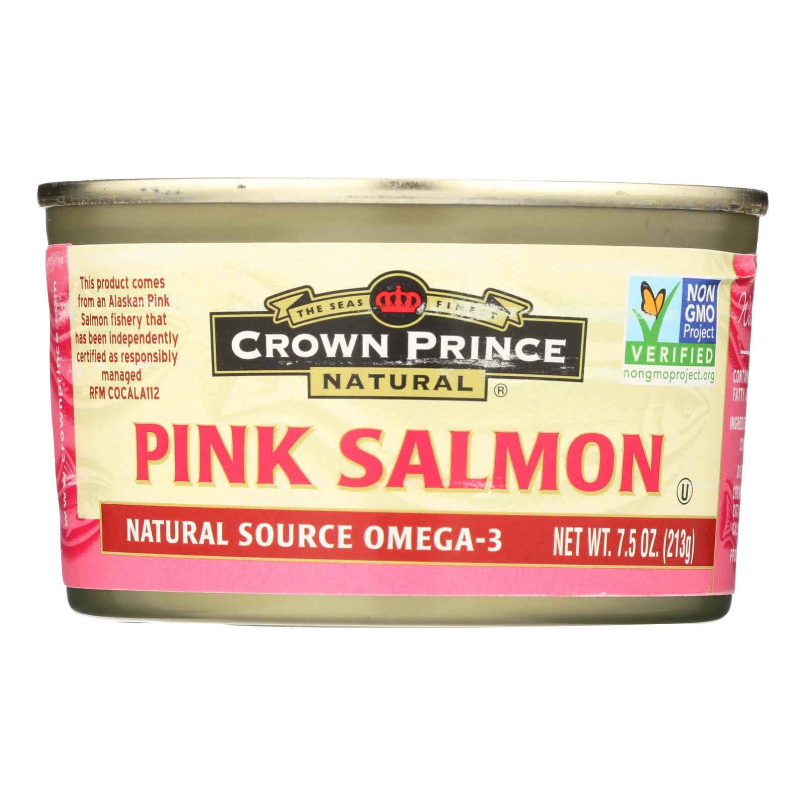 Crown Prince Alaskan Pink Salmon - Case Of 12 - 7.5 Oz.