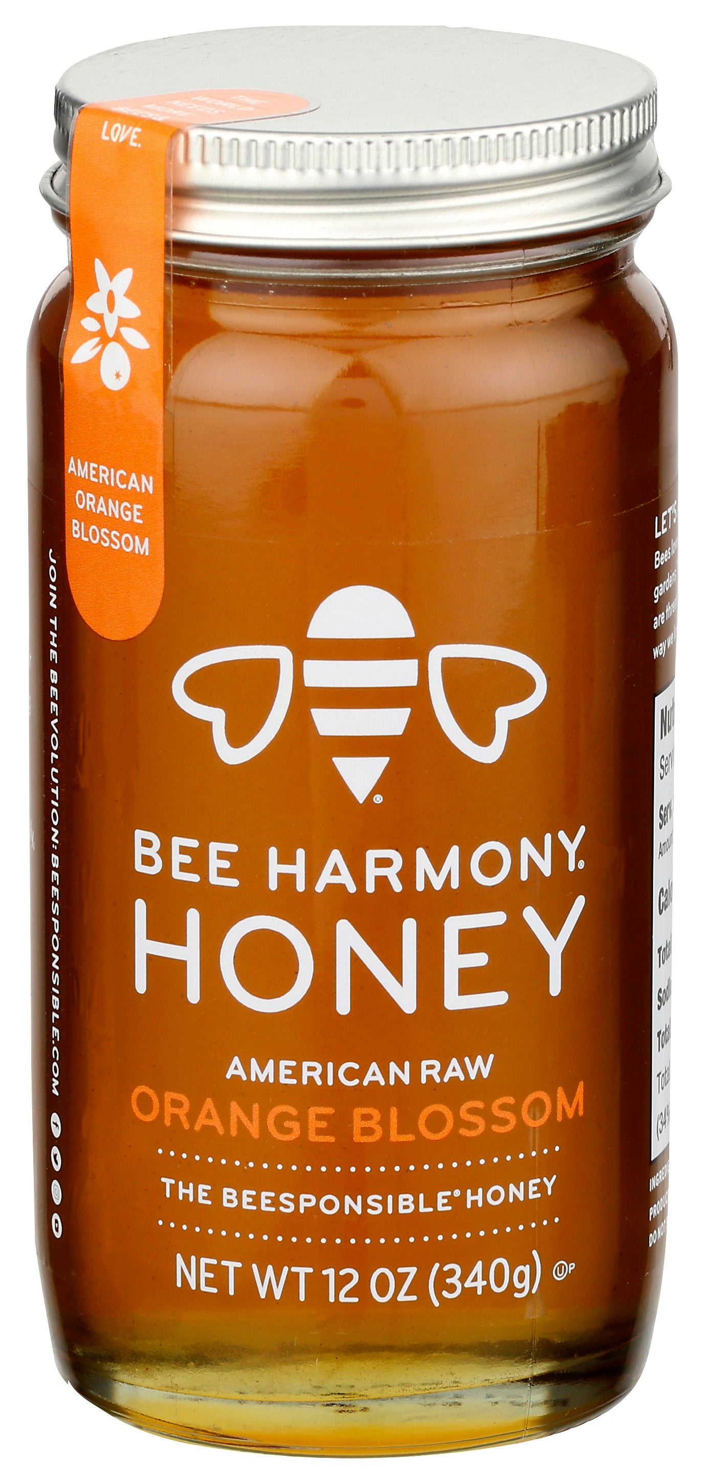 BEE HARMONY HONEY ORANGE BLOSSOM AMER - Case of 6