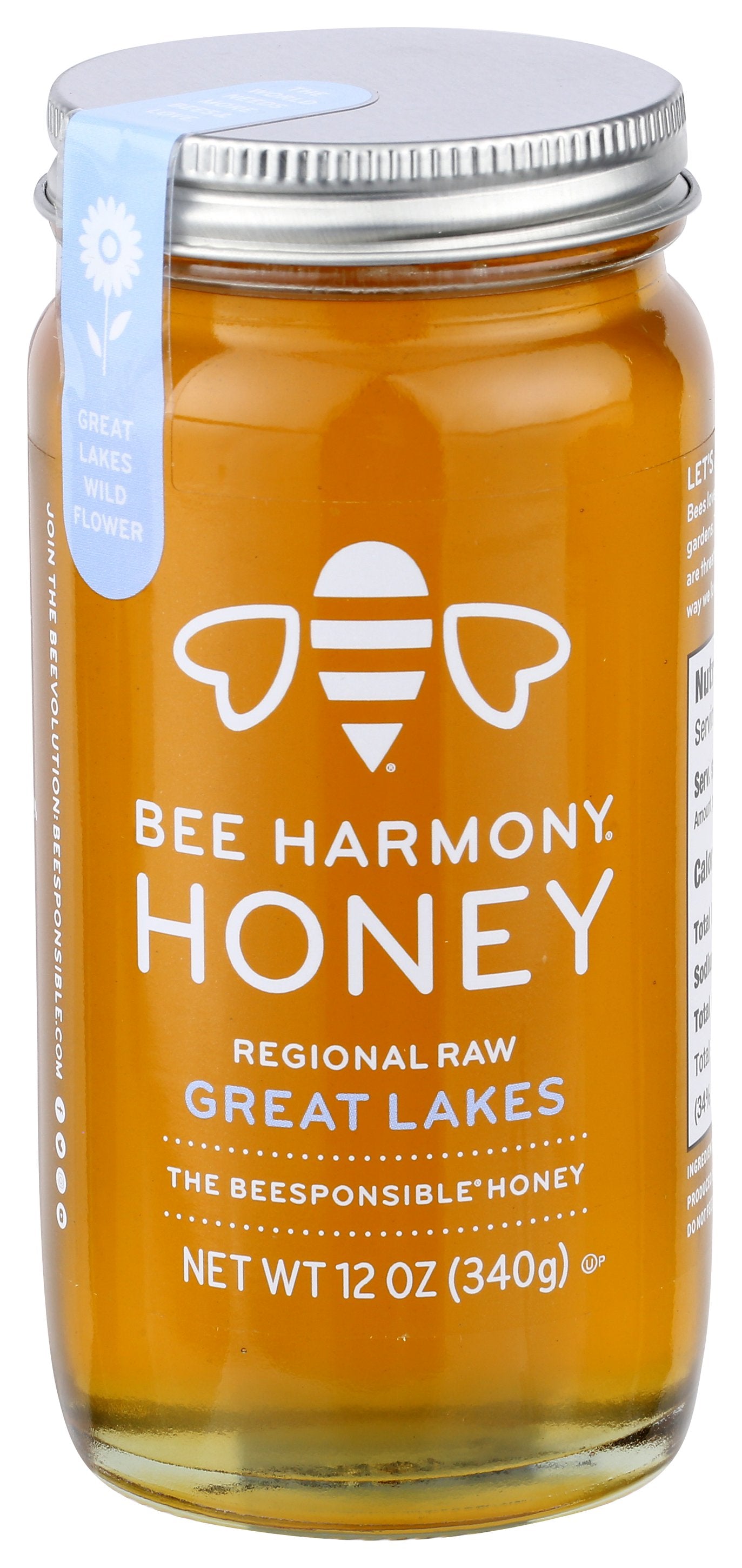 BEE HARMONY HONEY REGIONAL GRT LAKES - Case of 6