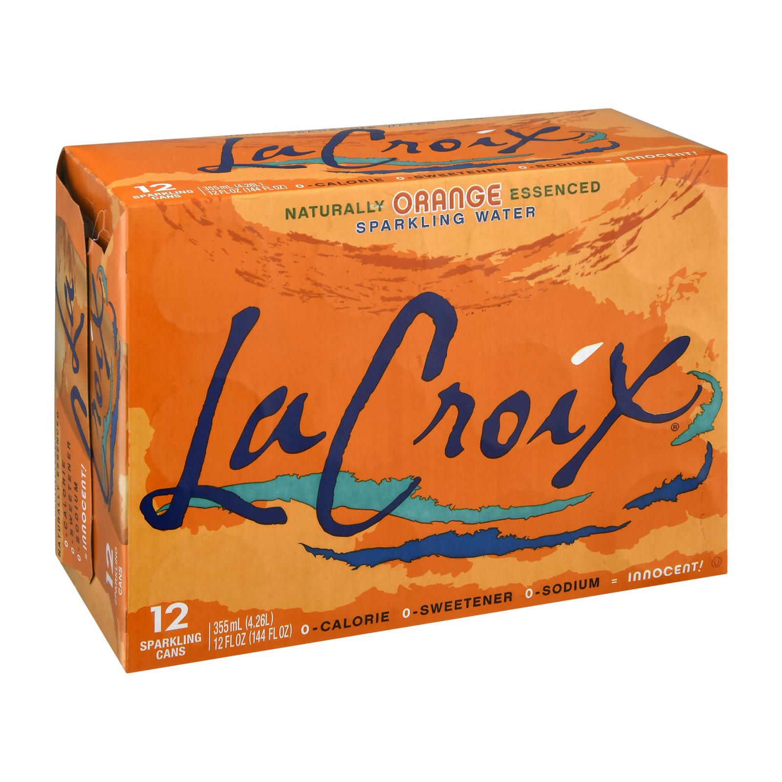Lacroix Sparkling Water - Orange - Case of 2 - 12/12 fl oz