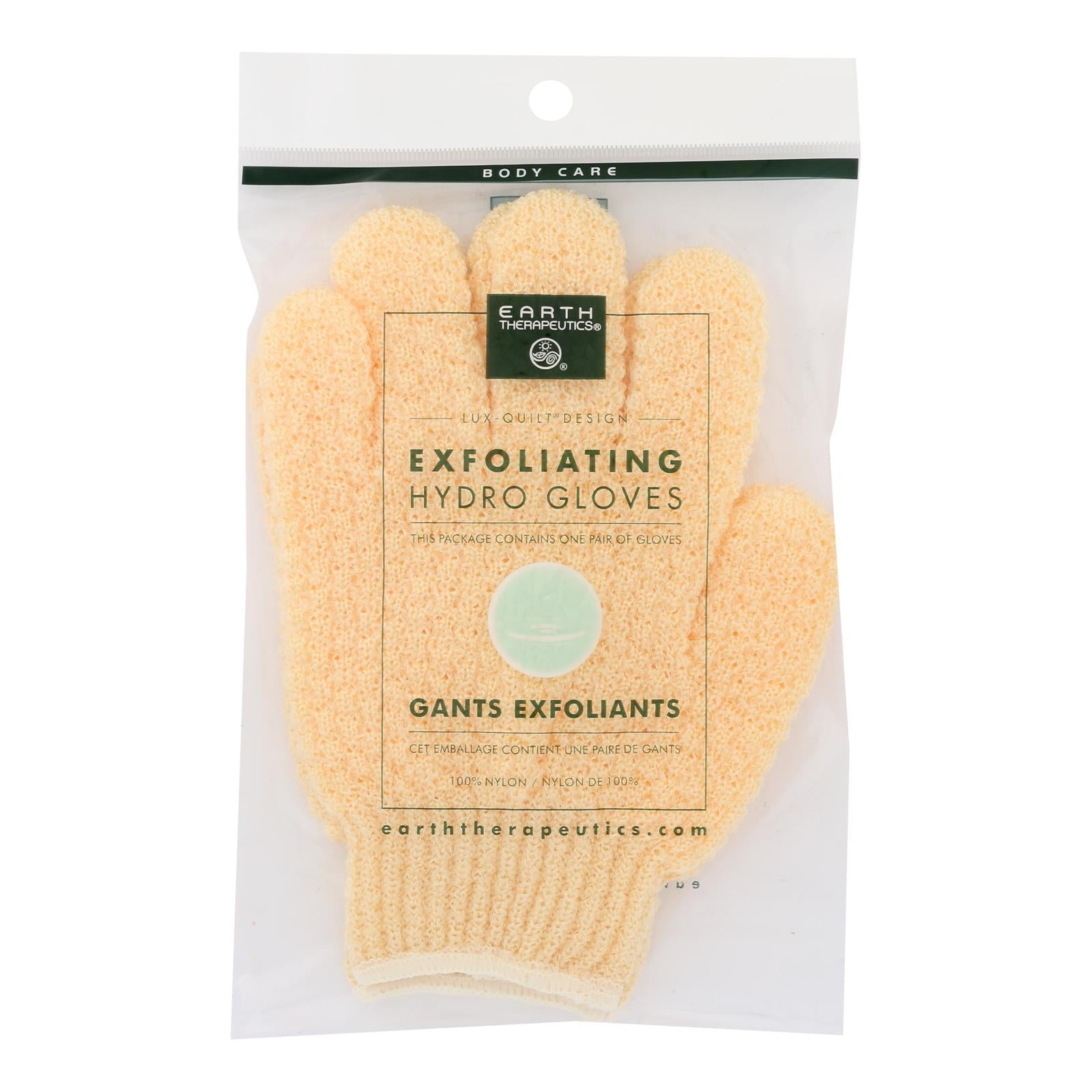 Earth Therapeutics - Exfoliating Gloves Natural - 1 Each - Pair