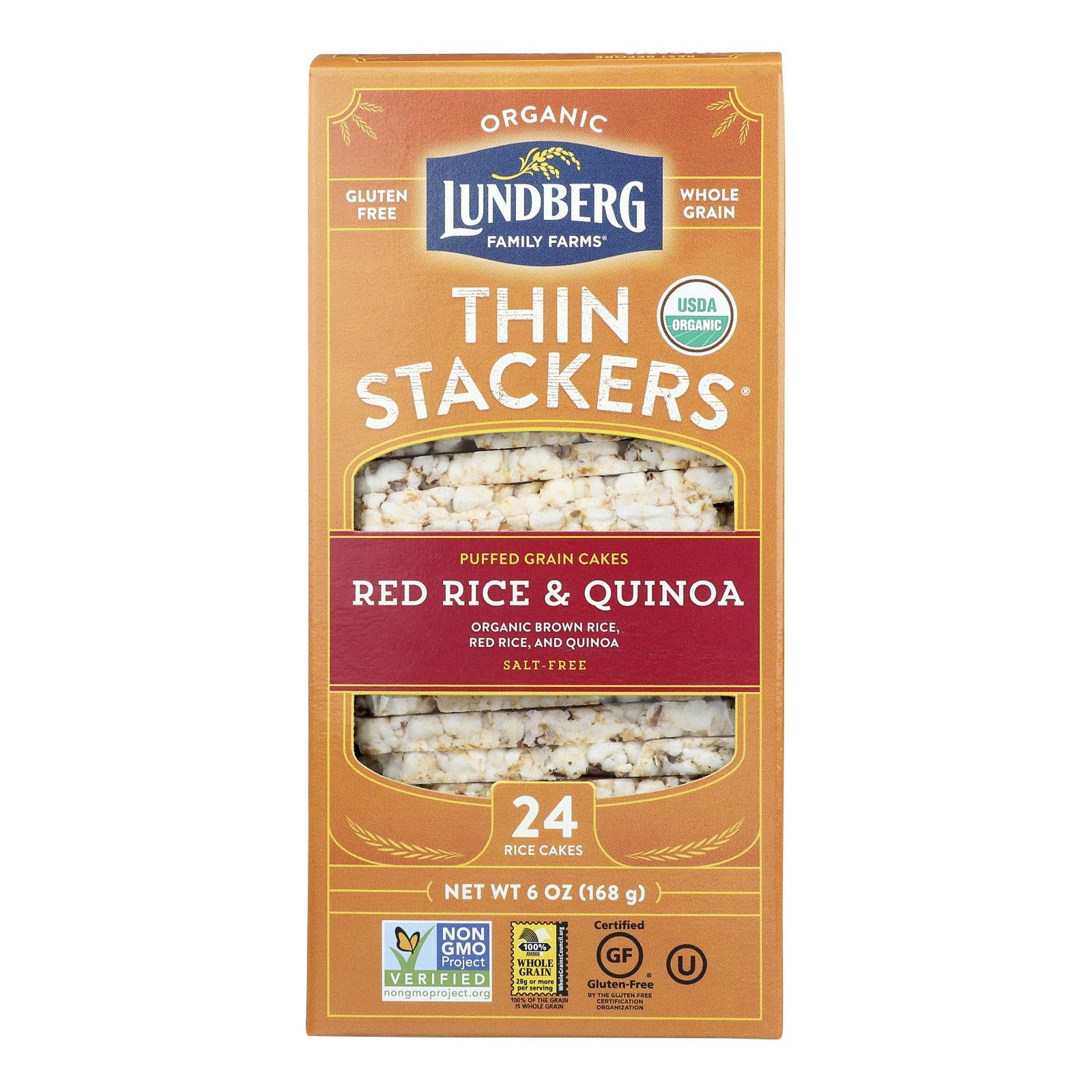 Lundberg Family Farms - Rice Ck Red Qna Th Stk - Case Of 6-6 Oz