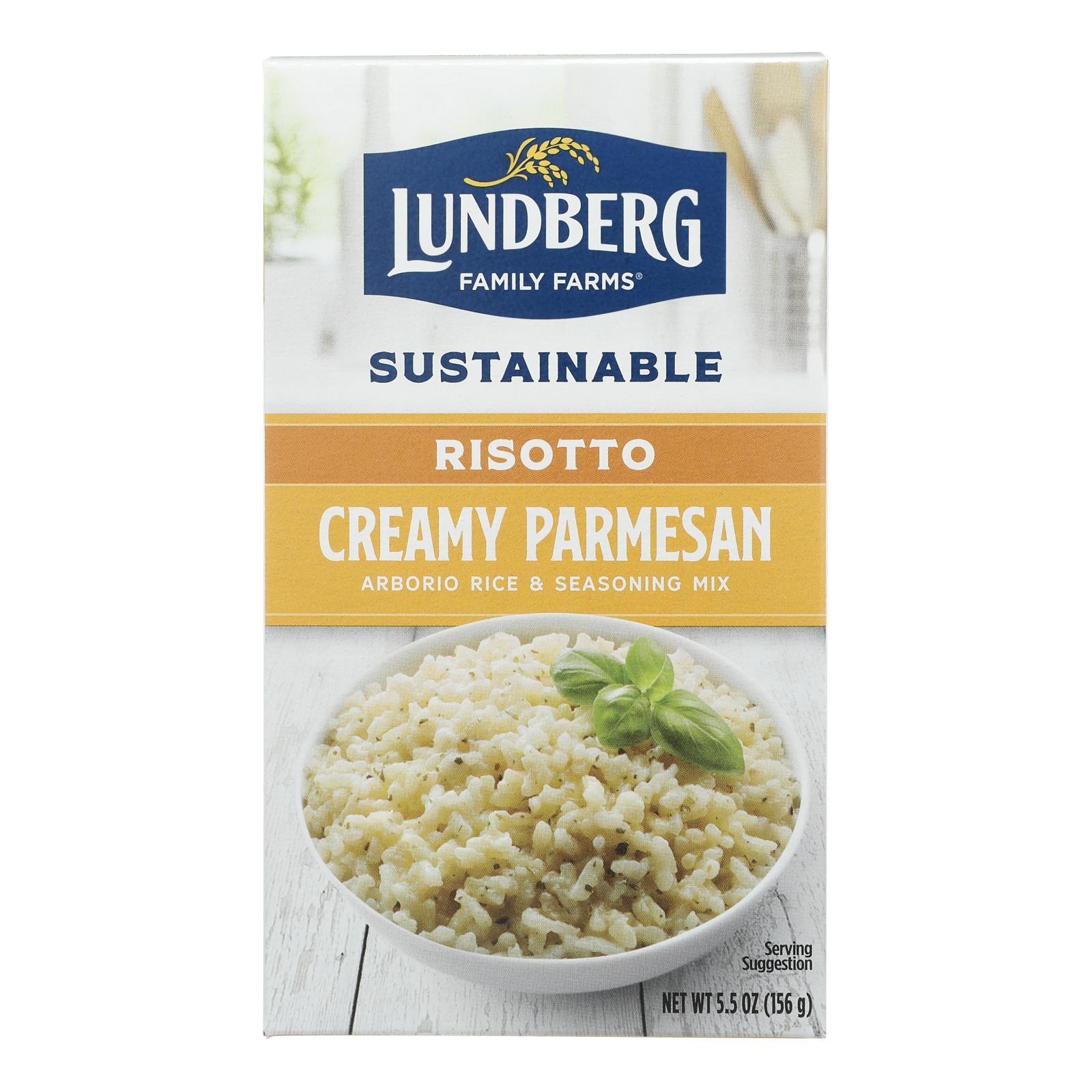 Lundberg Family Farms Risotto Creamy Parmesan - Case of 6 - 5.5 oz.