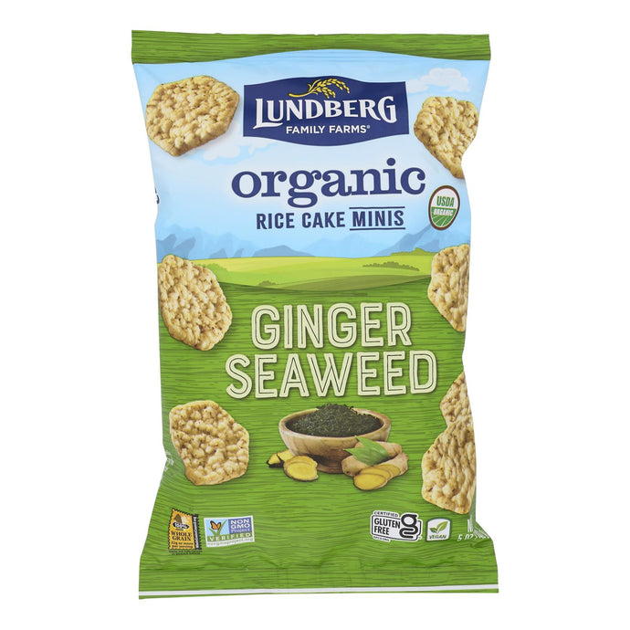 Lundberg Family Farms - Rice Ck Mini Ginger Swd - Case Of 6-5 Oz