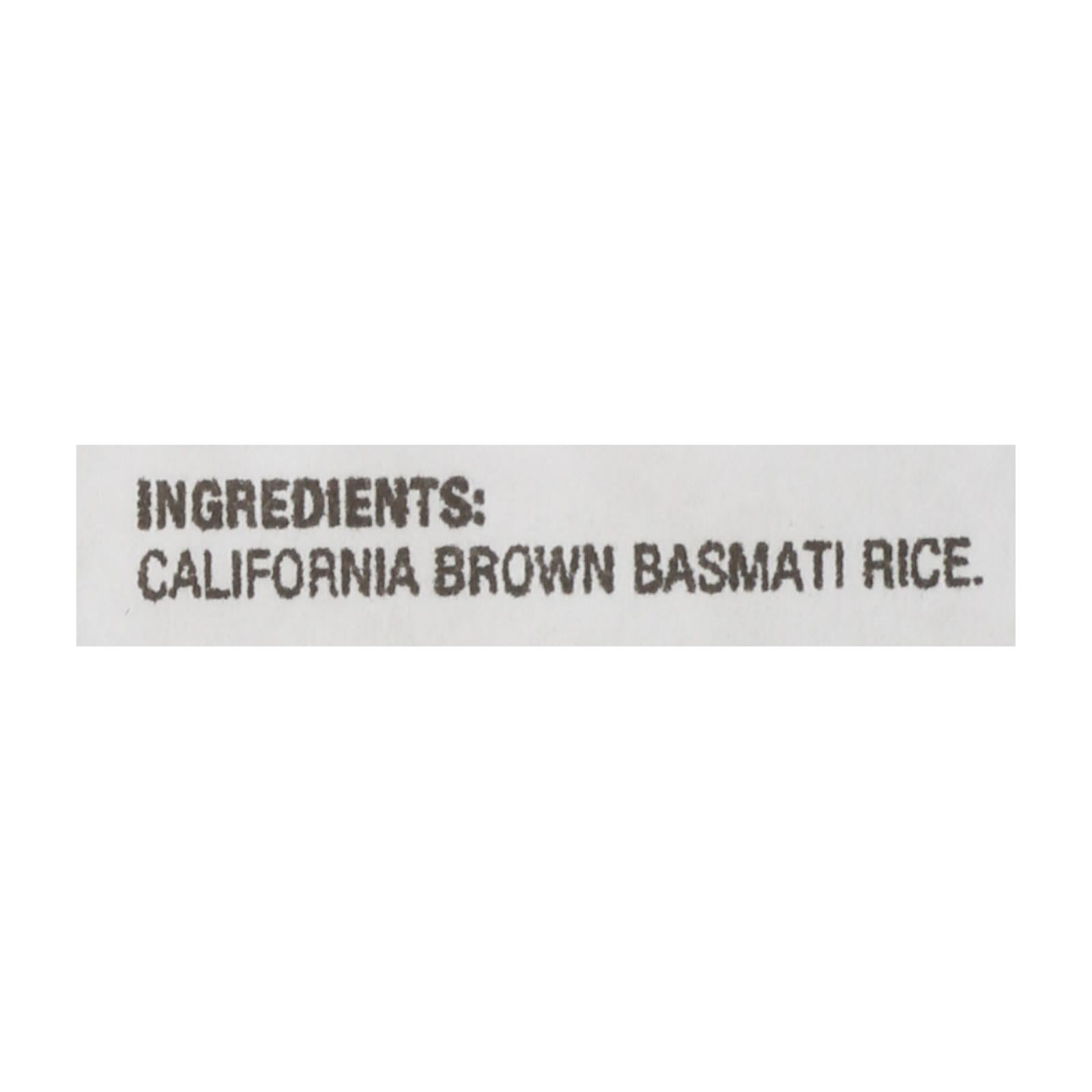 Lundberg Family Farms Brown Basmati Rice - Single Bulk Item - 25lb