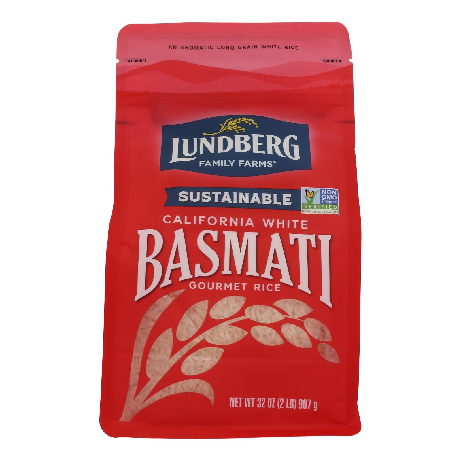 Lundberg Family Farms California Basmati White Rice - Case Of 6 - 2 Lb.