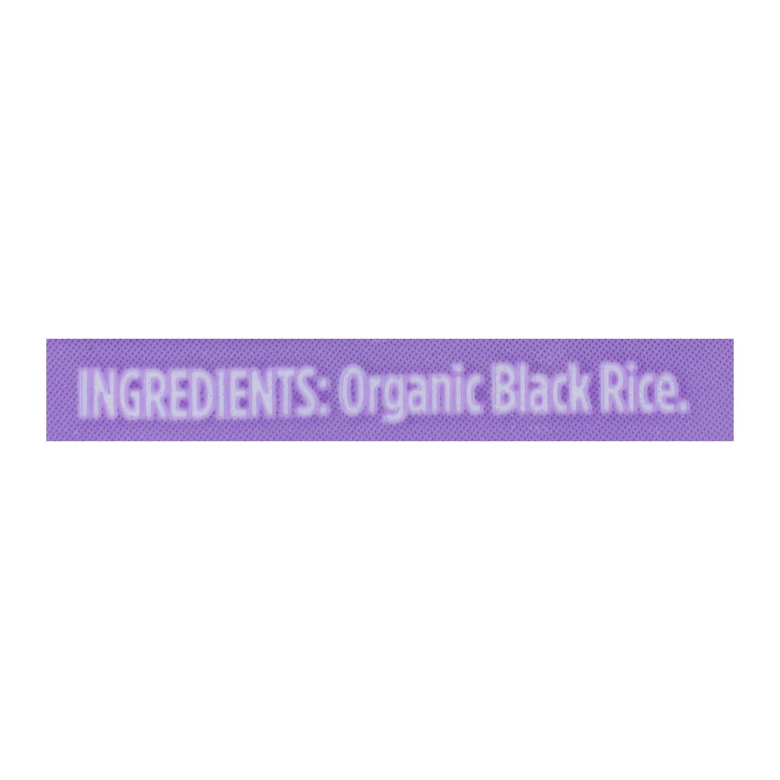 Lundberg Family Farms Organic Rice - Black Pearl - Case Of 6 - 1 Lb.