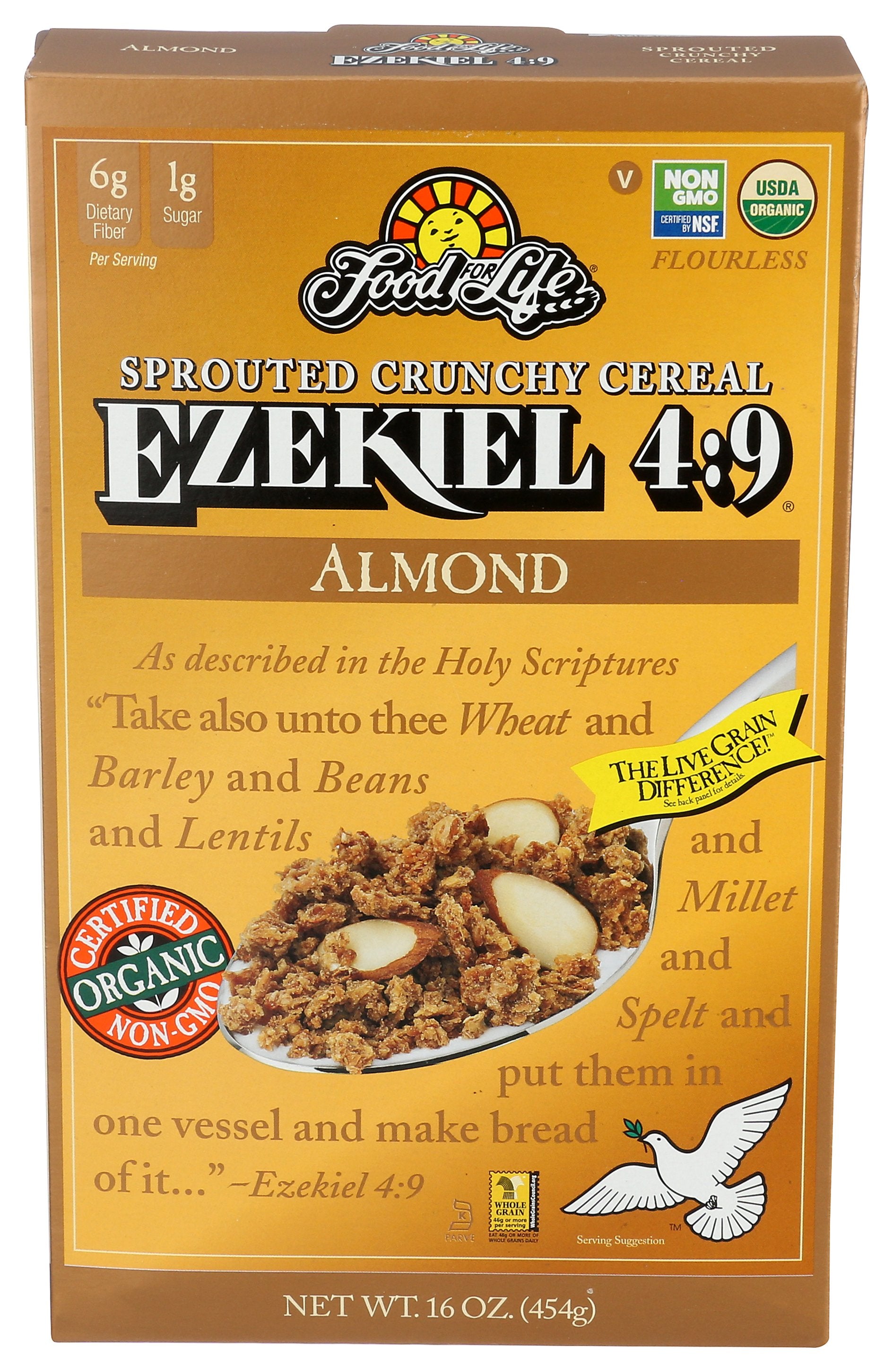 FOOD FOR LIFE CEREAL EZKL ALMOND ORG - Case of 3