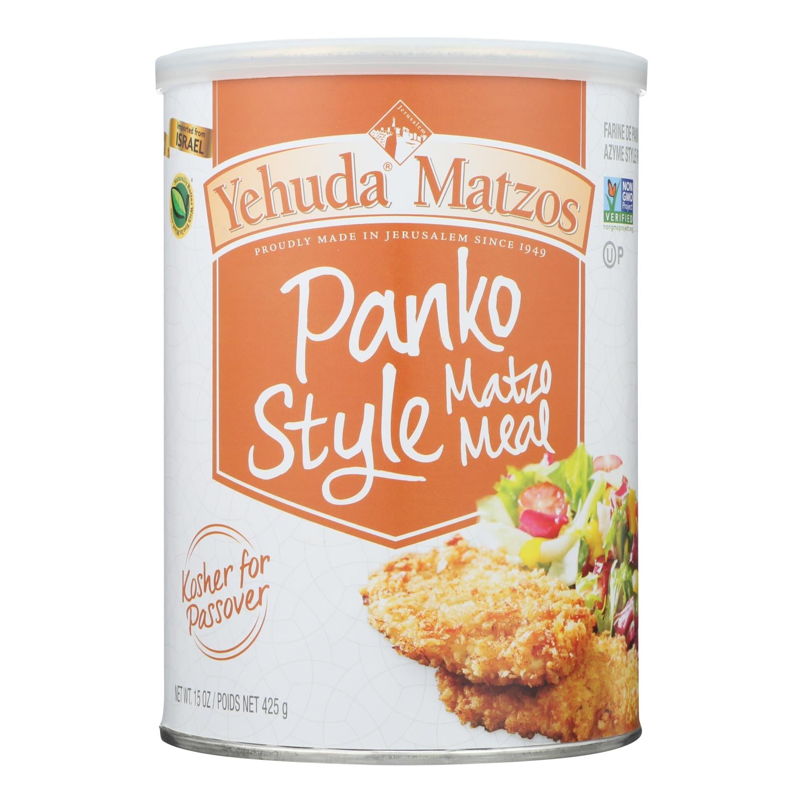 Yehuda Matzo Meal - Panko Style - Case of 12 - 15 oz
