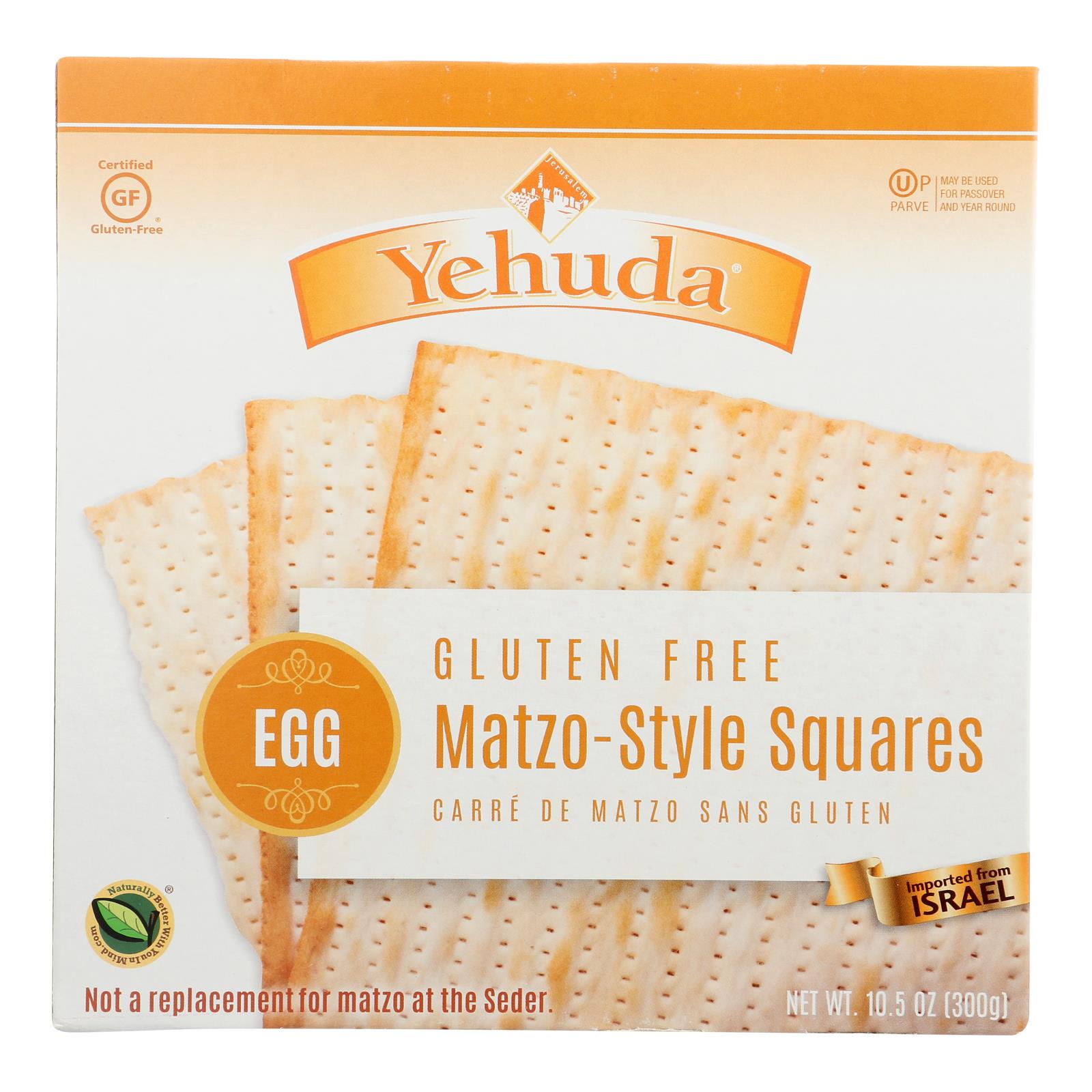 Yehuda Matzo-Style Squares - Case of 12 - 10.5 OZ