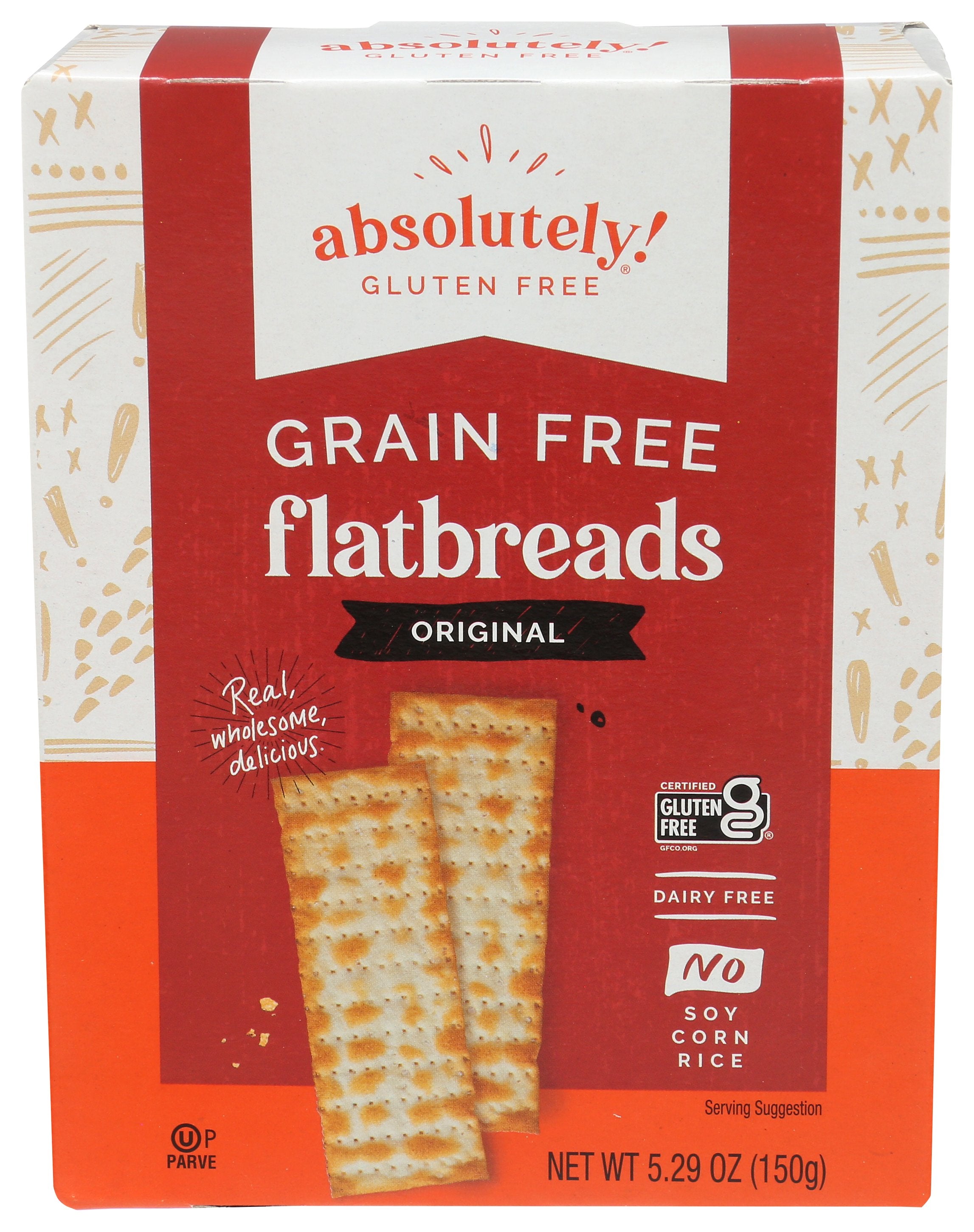 ABSOLUTELY GLUTEN FREE FLATBREAD ORGNL - Case of 3