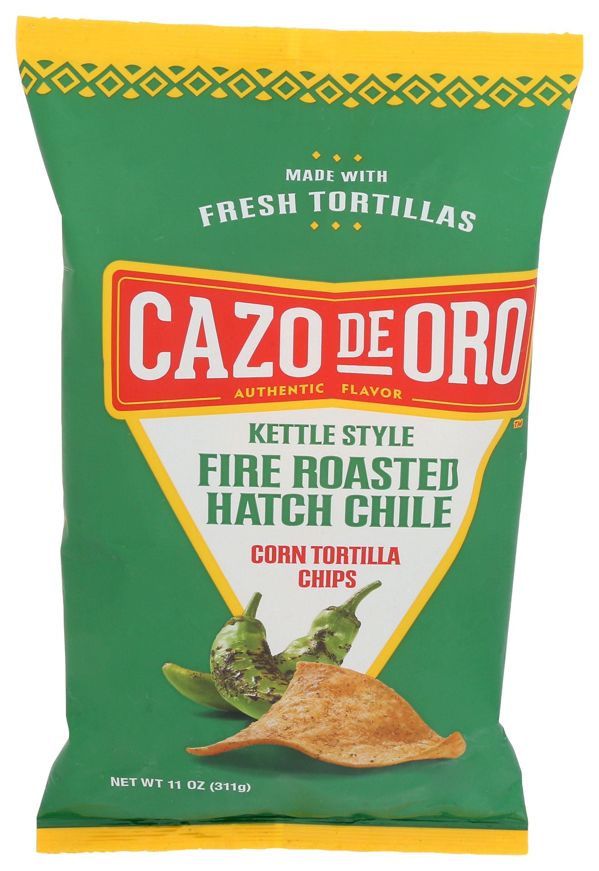 CAZO DE ORO CHIPS TORTILLA HATCH CHIL - Case of 9