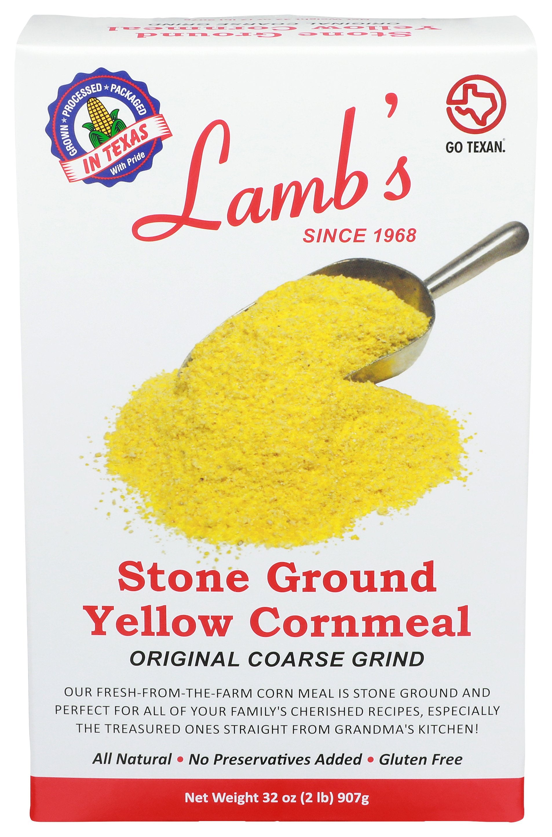 LAMBS GRISTMILL CORNMEAL WHL GRAIN YELLOW - Case of 6